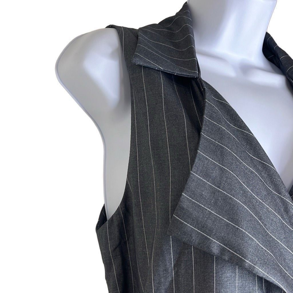 Other Mustard Seed Womens Size Small Sleeveless Midi Dress Gray Wh Size S / US 4 / IT 40 - 4 Thumbnail