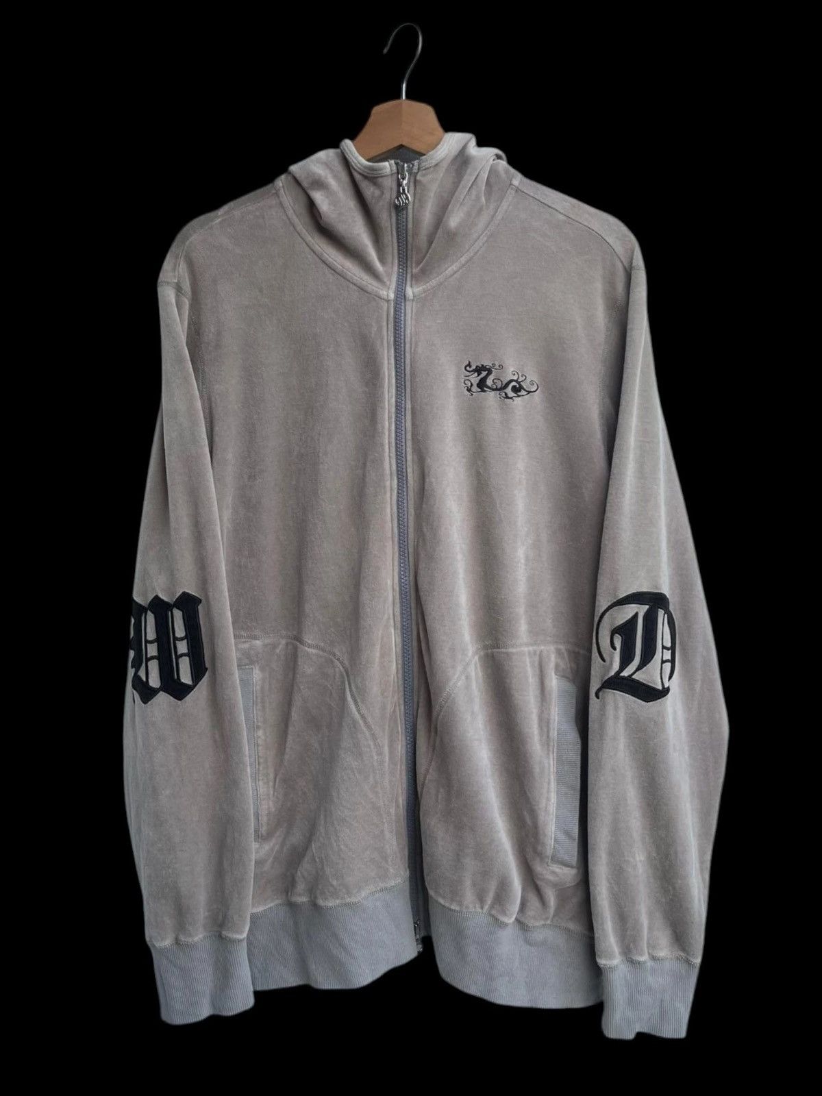 Hysteric Glamour Dance to Dragon Kyoto Japan Skull Velour Hoodie Size US L / EU 52-54 / 3 - 2 Thumbnail