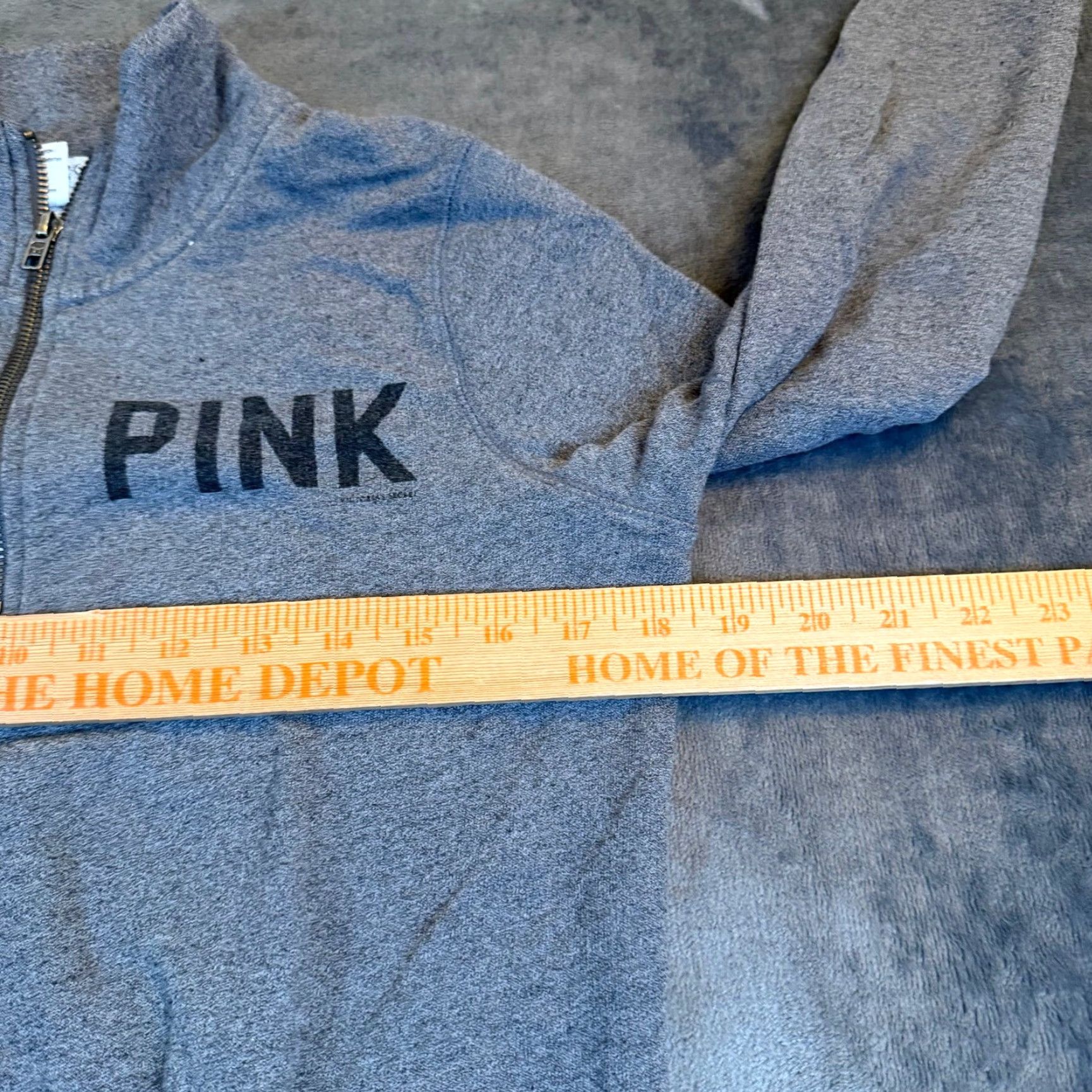Vintage PINK Victoria's Secret Gray Quarter Zip Sweatshirt Logo 86 Graphic Womens XS Size XS / US 0-2 / IT 36-38 - 6 Thumbnail