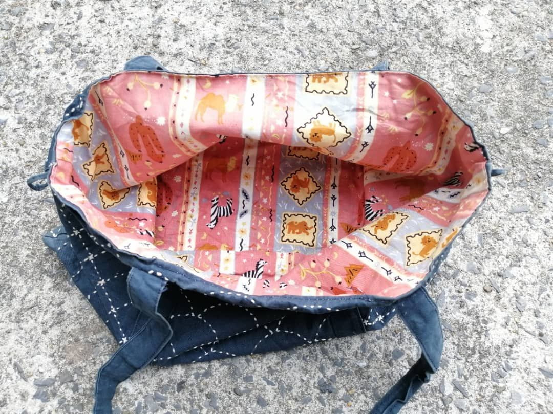 Designer × Japanese Brand Sashiko Embroidered Tote Bag Size ONE SIZE - 9 Thumbnail