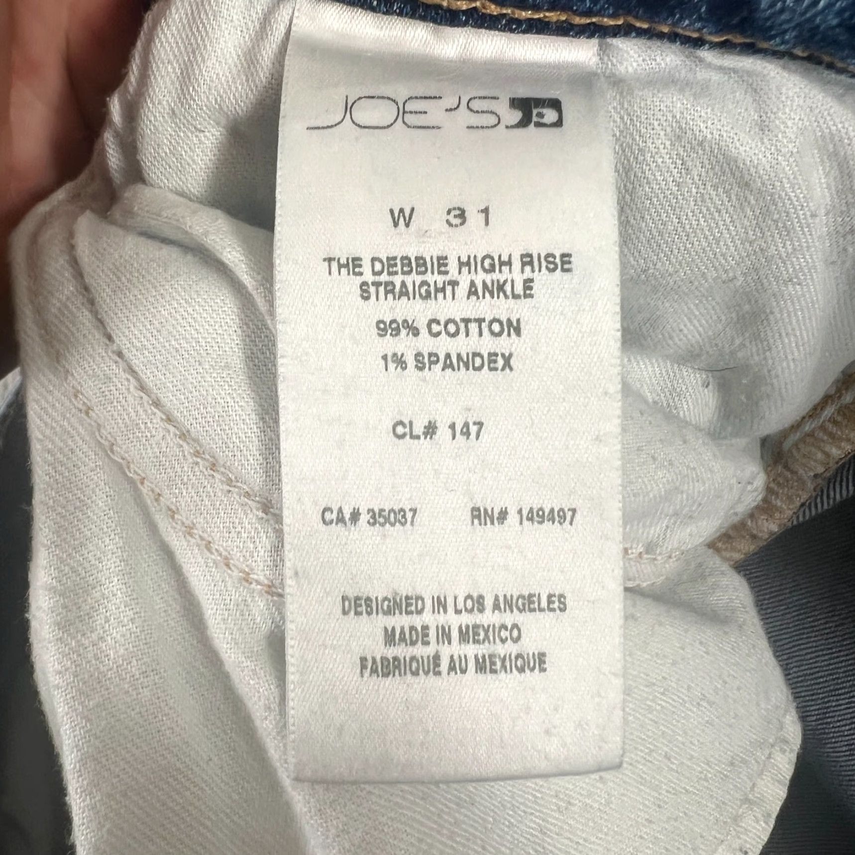Vintage VINTAGE Joe’s Jeans Women’s Skinny Denim Pants Medium Wash Blue 31 Inches High Rise Stretch Retro Style Size 24" / US 00 / IT 34 - 6 Thumbnail