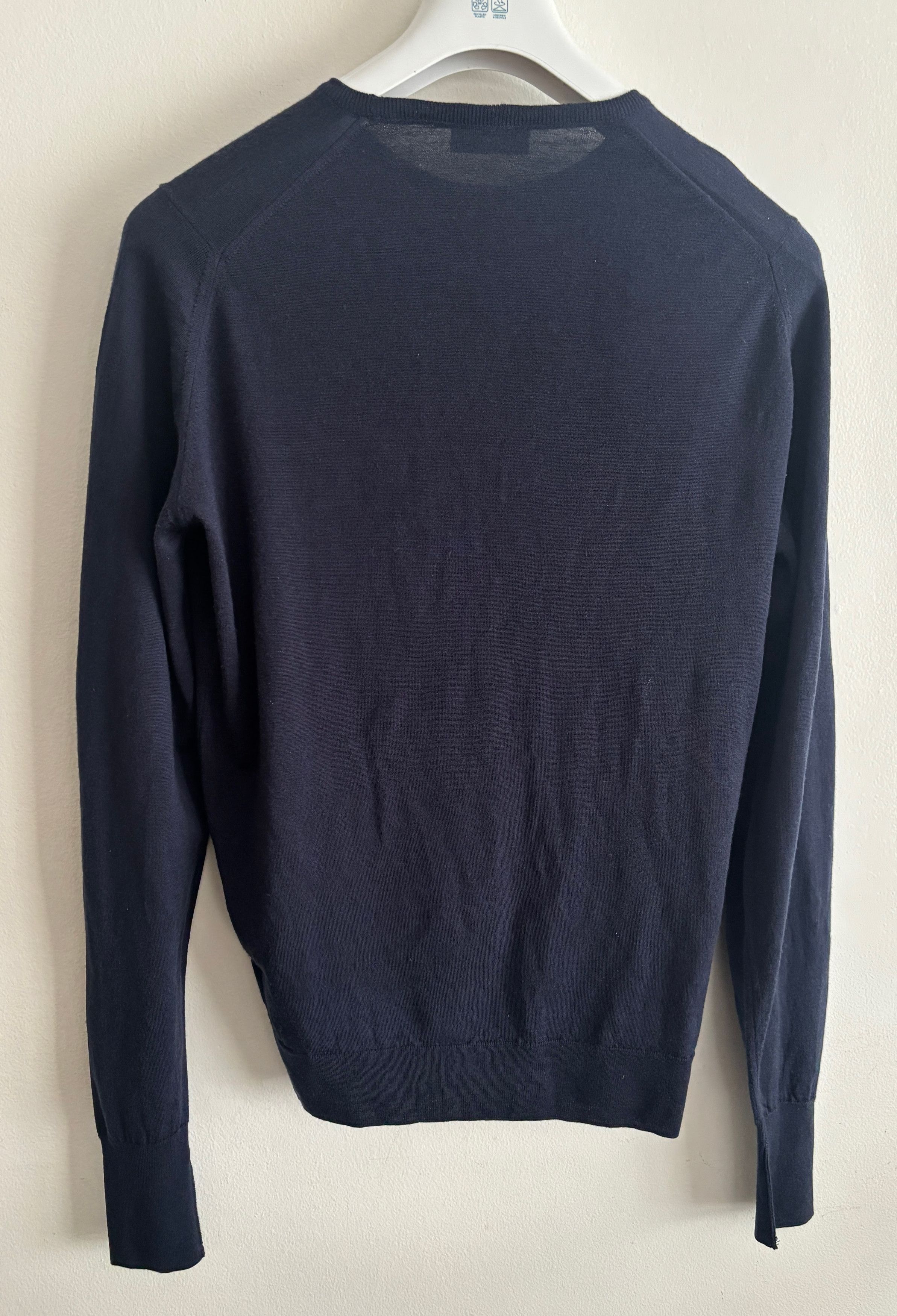 John Smedley $380 Navy Blue Extrafine Merino Wool Sweater - Medium Size US M / EU 48-50 / 2 - 5 Thumbnail