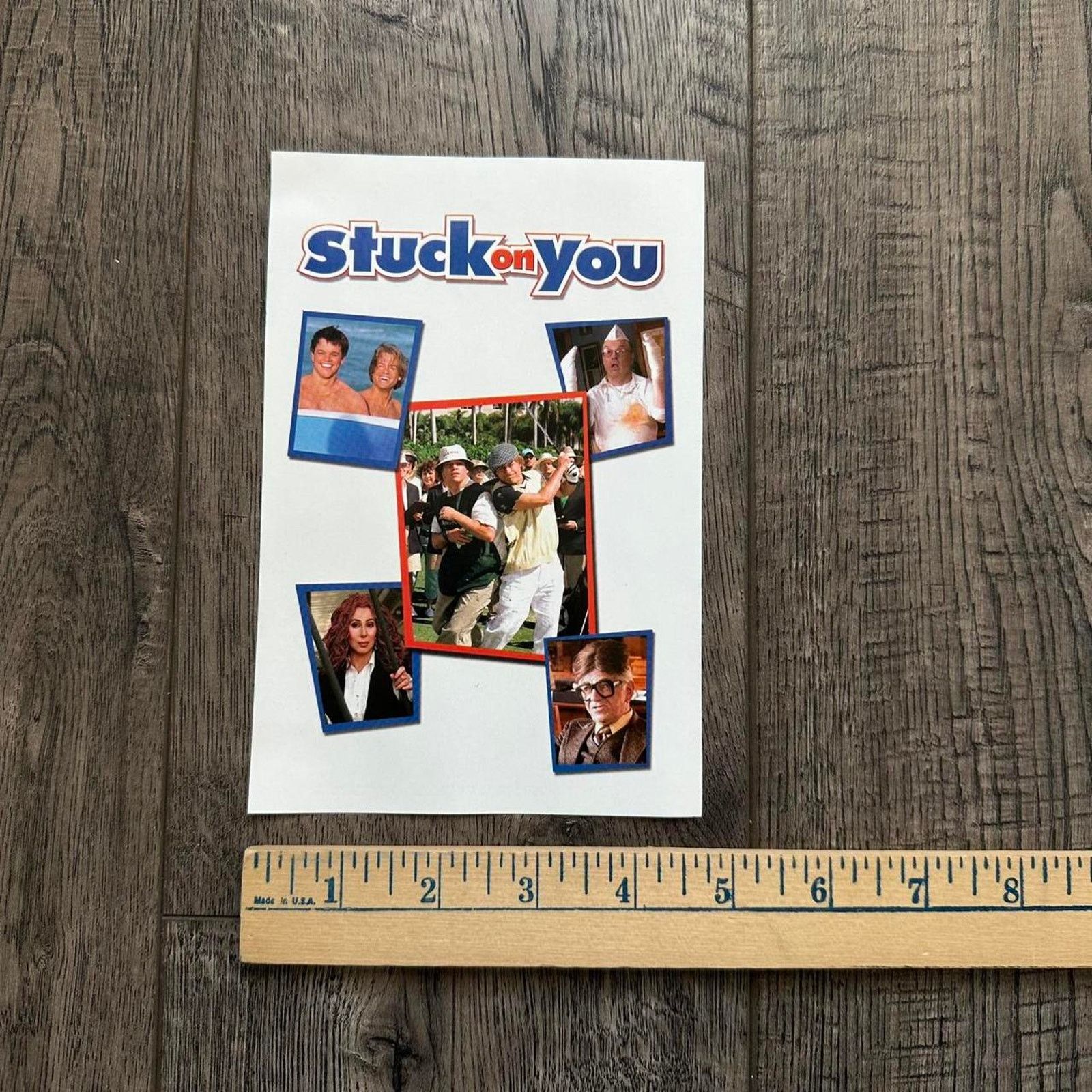 Vintage Vintage 2003 Comedy Stuck On You Mini Movie Promo DVD Poster Size ONE SIZE - 4 Thumbnail