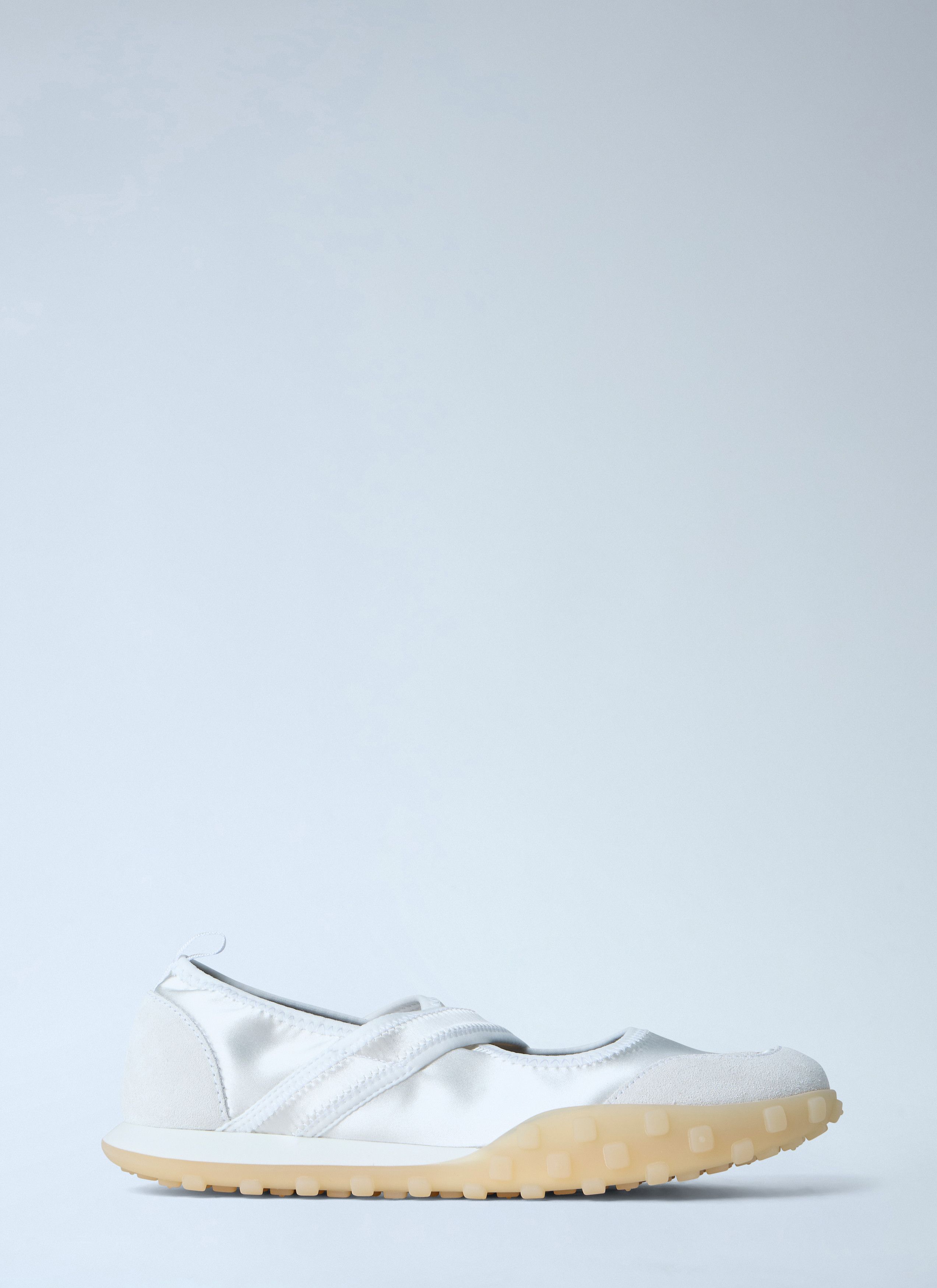 Satin Strap Slip-On Shoes