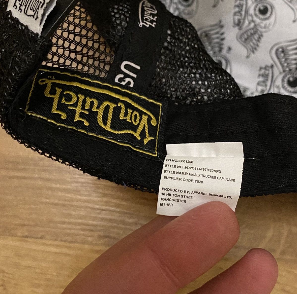 Von Dutch Von Dutch Big Logo Cap Black x Vintage x Streetwear Size ONE SIZE - 6 Thumbnail