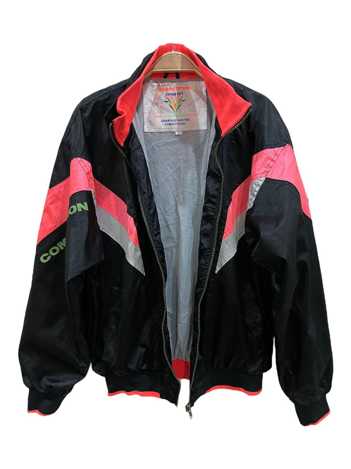 Asics Vintage Snow Art Ski Jacket Bomber Jacket Size US L / EU 52-54 / 3 - 11 Thumbnail