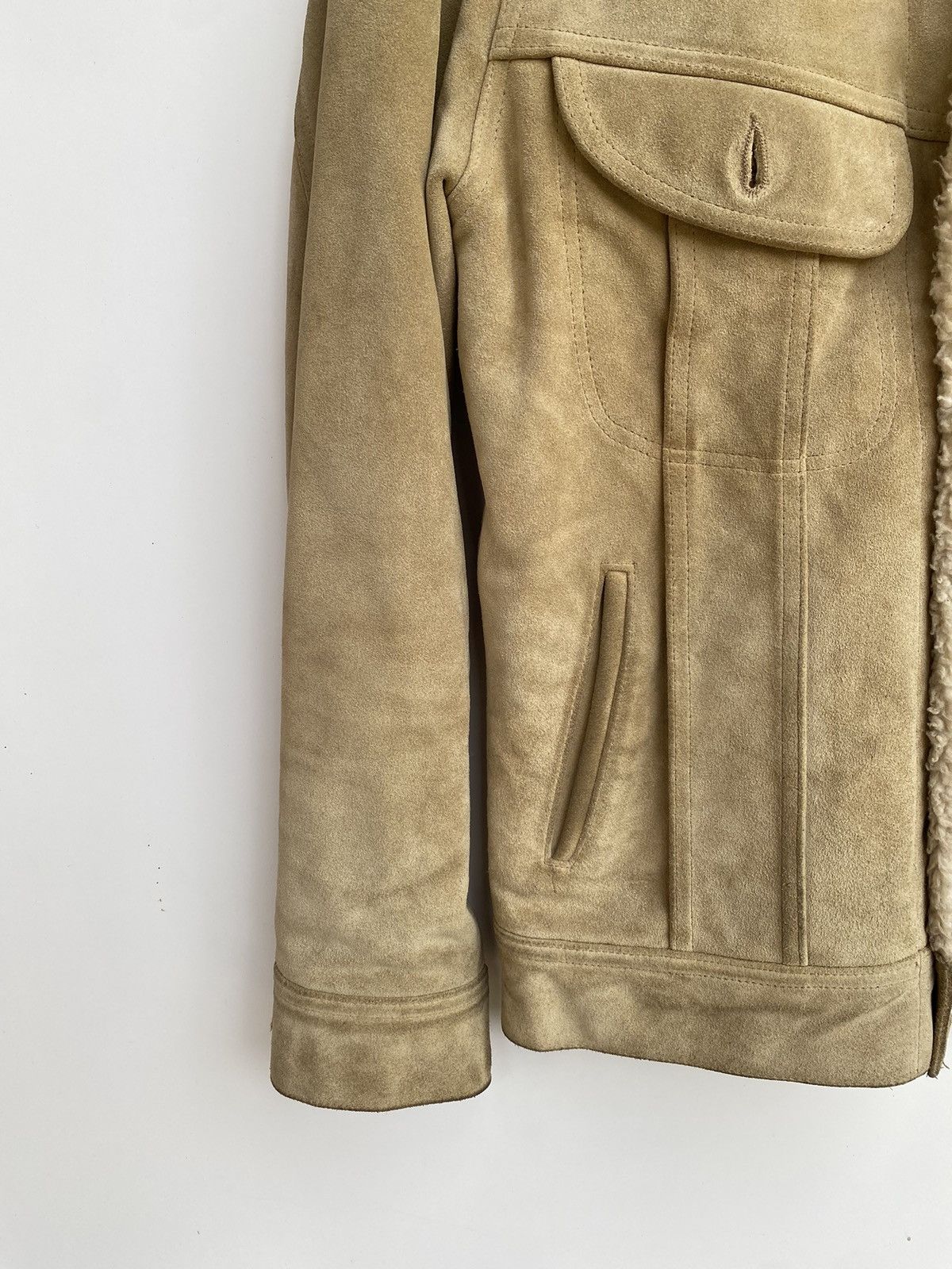 Lee ✅️Vtg Storm Rider Lee Suede Leather Jacket Size US S / EU 44-46 / 1 - 5 Thumbnail