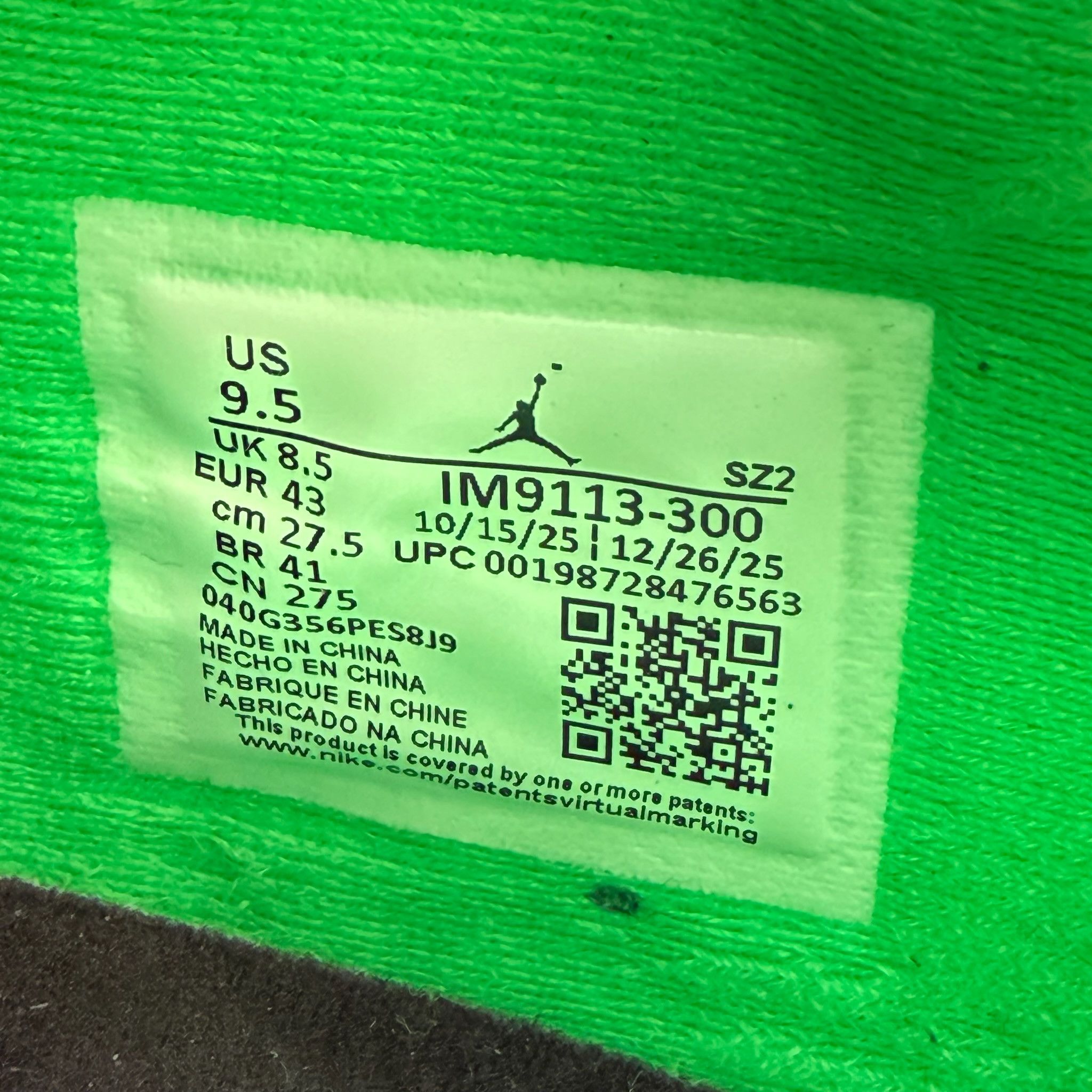 Jordan Brand × Travis Scott Travis Scott Jordan Jumpman Jack TR Green Spark - IM9113-300 Size US 9.5 / EU 42-43 - 9 Thumbnail
