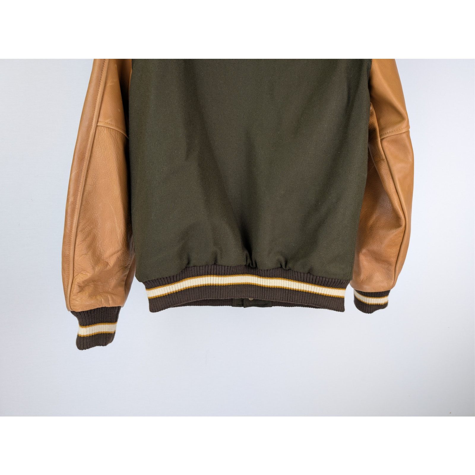 Dehen 1920 o1rshd1 CC20 Varsity Jacket brown melton wool antique brandy Size US M / EU 48-50 / 2 - 13 Thumbnail