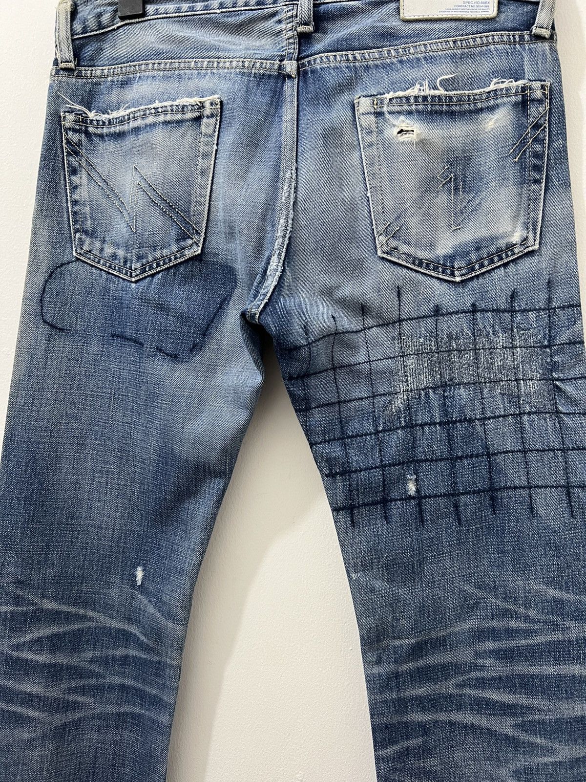 Neighborhood Neighborhood - Lot 08EX Grid Narrow Savage Denim Jeans Size US 34 / EU 50 - 11 Thumbnail