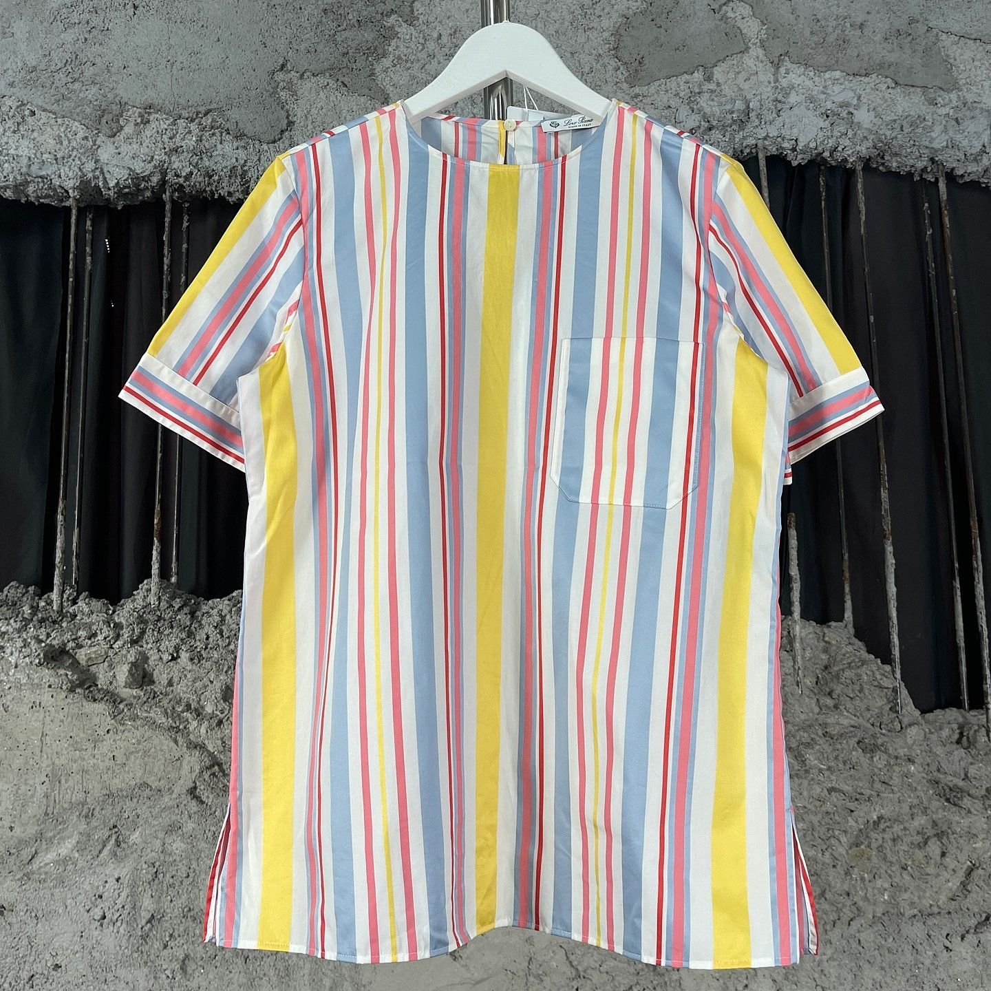 Loro Piana Loro Piana Striped Short Sleeve Blouse Size 38 Size XS / US 0-2 / IT 36-38 - 1 Thumbnail