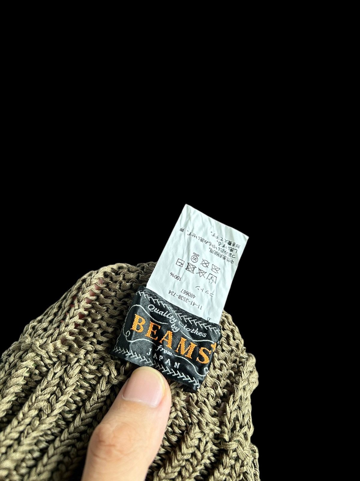 Japanese Brand × Kapital × Vintage Made in Japan Beams Crochet Knitted Beanie Hats🎌 Size ONE SIZE - 4 Thumbnail