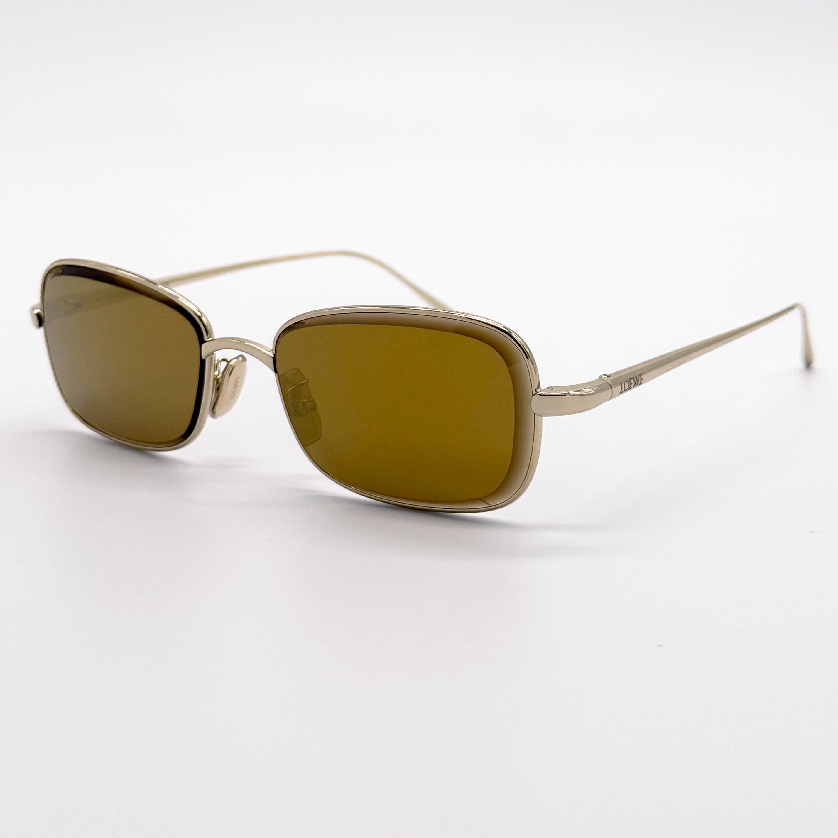 Loewe NEW LOEWE LW40159U 32G SUNGLASSES UNISEX SQUARE YELLOW Size ONE SIZE - 2 Thumbnail