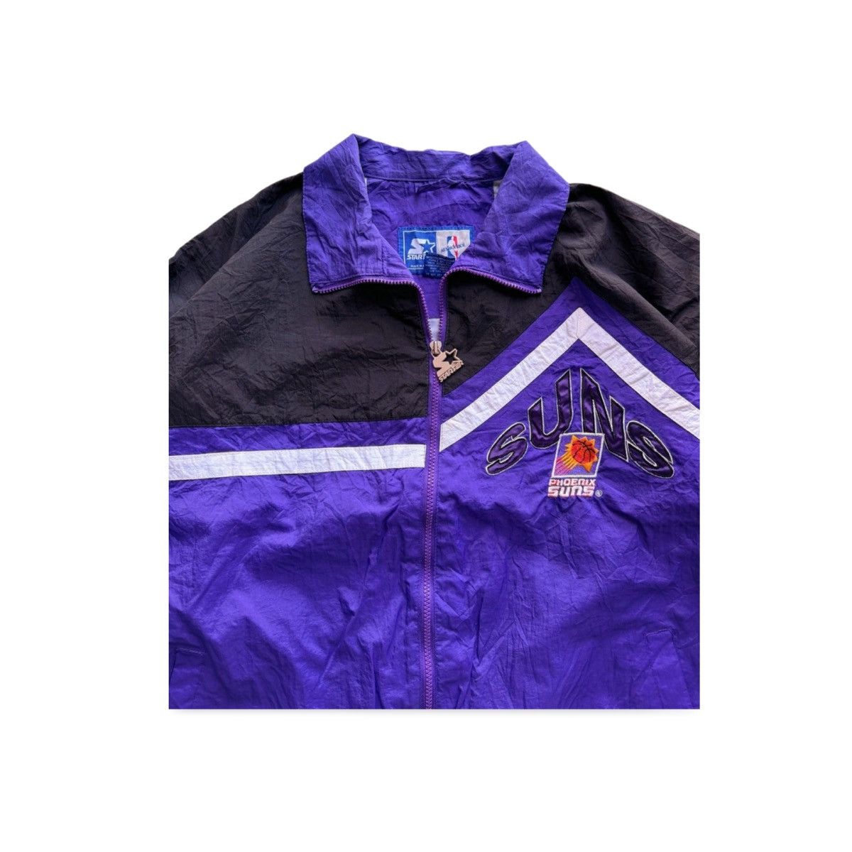 Starter Vintage Starter NBA Phoenix Suns Zip Up Windbreaker Size US XL / EU 56 / 4 - 3 Thumbnail
