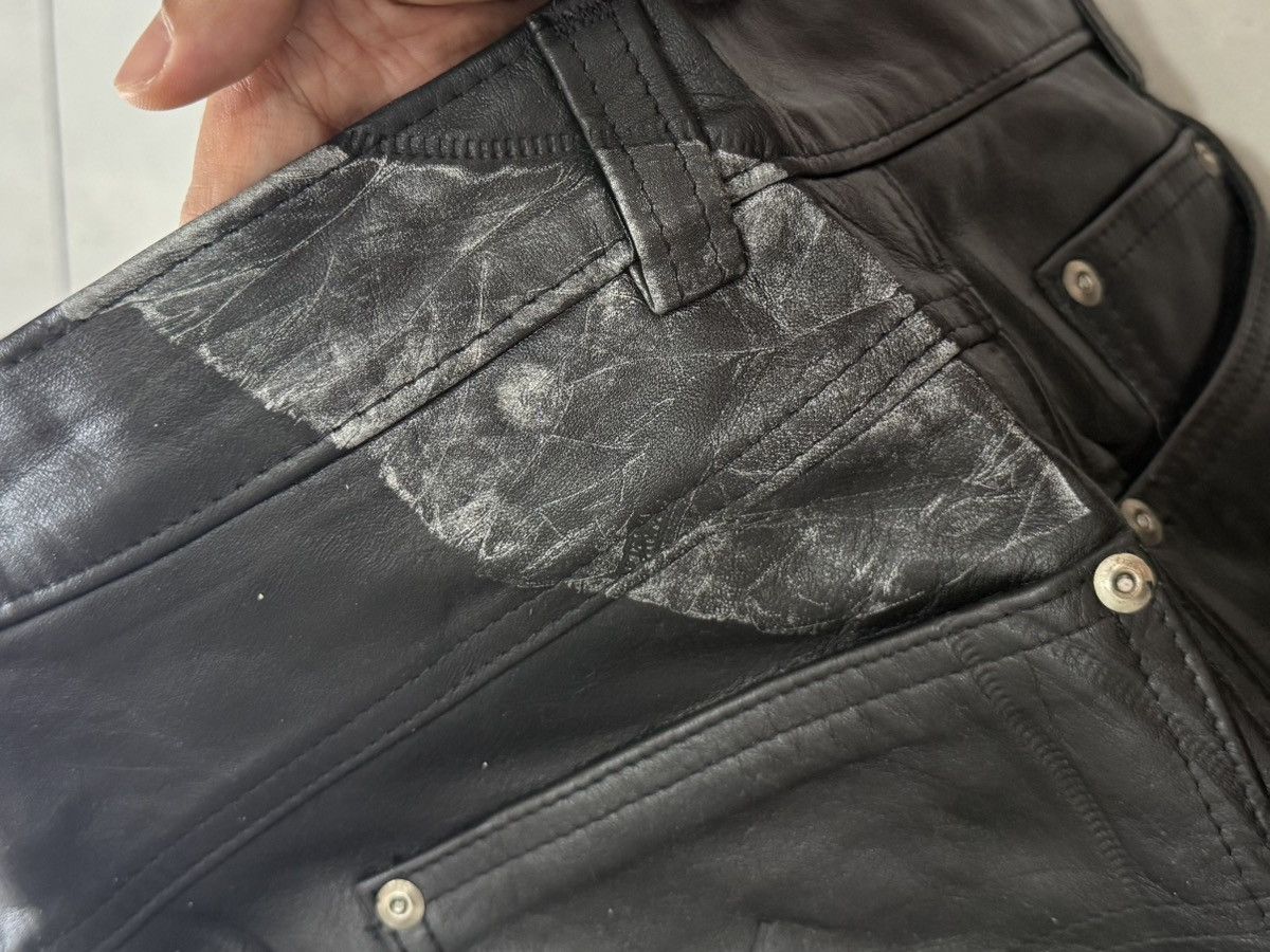 Schott Schott NYC Cowhide Black Leather Pants 34 Size US 34 / EU 50 - 5 Thumbnail