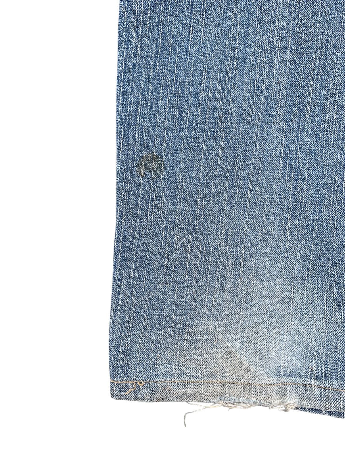 Kapital VINTAGE EDWIN 505Z SELVEDGE BAGGY RUSTY DISTRESSED DENIM Size US 31 - 21 Thumbnail
