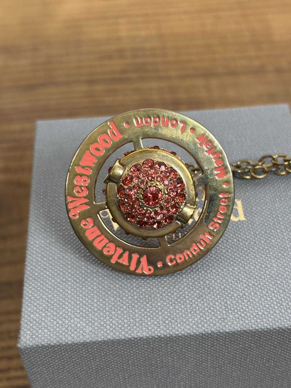 Vivienne Westwood Vintage Vivienne Westwood Pink Pave Orb Crystal Necklace Size ONE SIZE - 5 Thumbnail