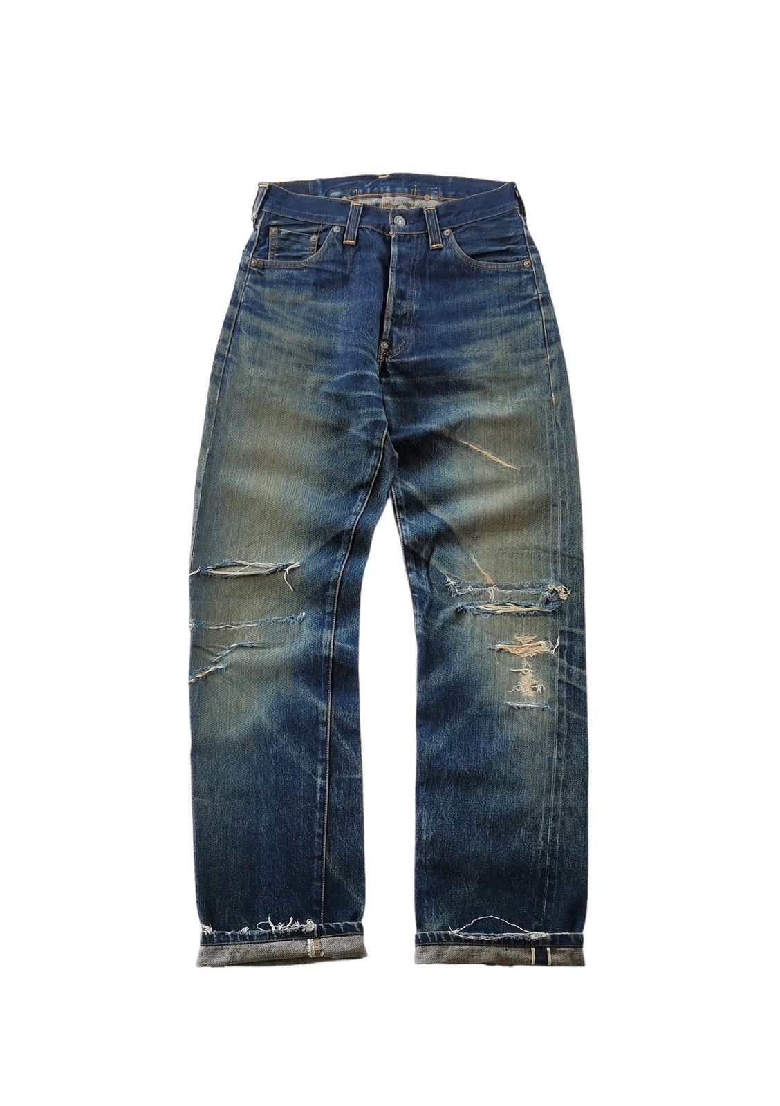 image of Distressed Denim x Levis Vintage Nice Distressed Style (Size 28X42) in Denim, Men's