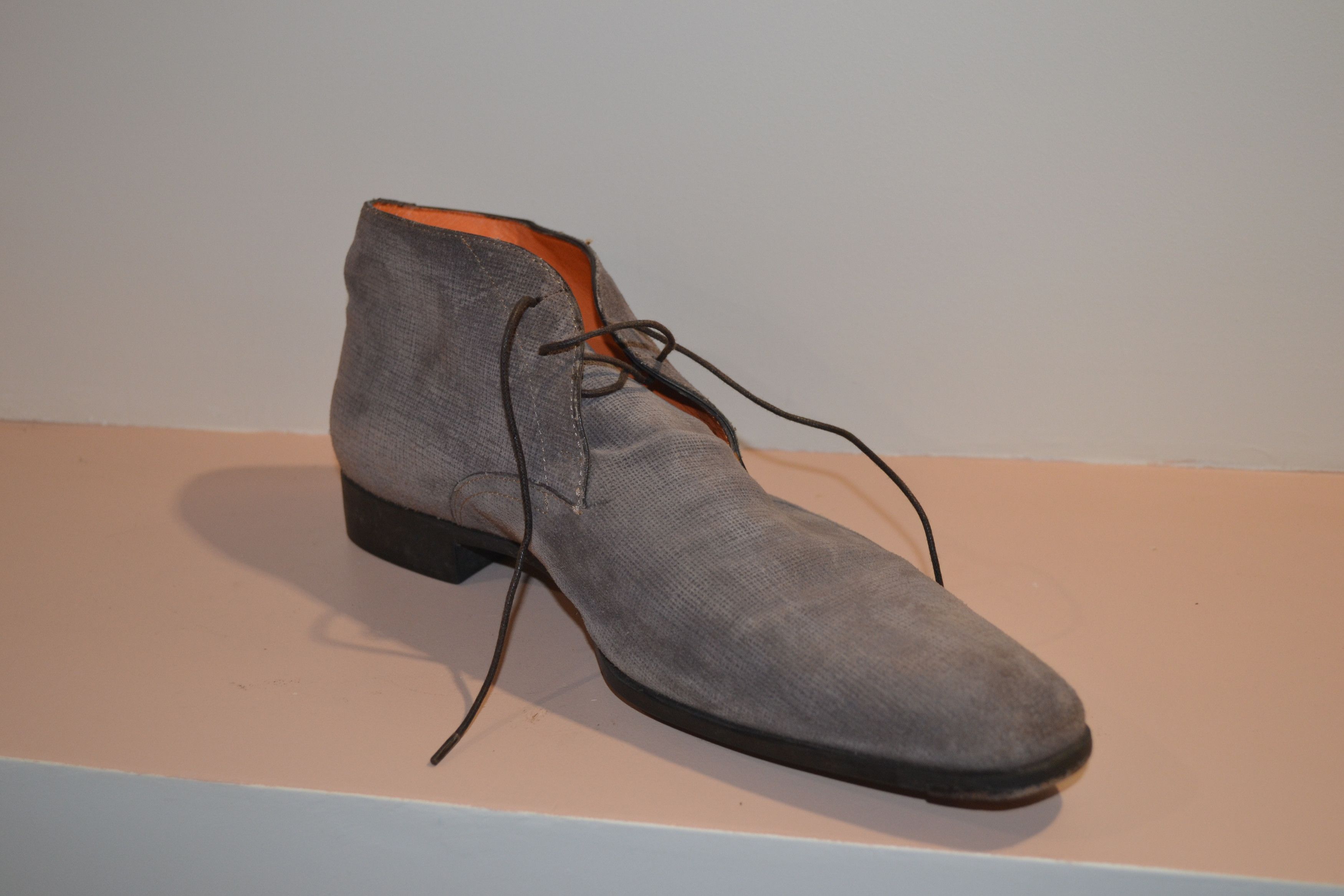 Santoni Santoni for oger Grey Chukka-Style Leather Shoes Size US 11 / EU 44 - 3 Thumbnail