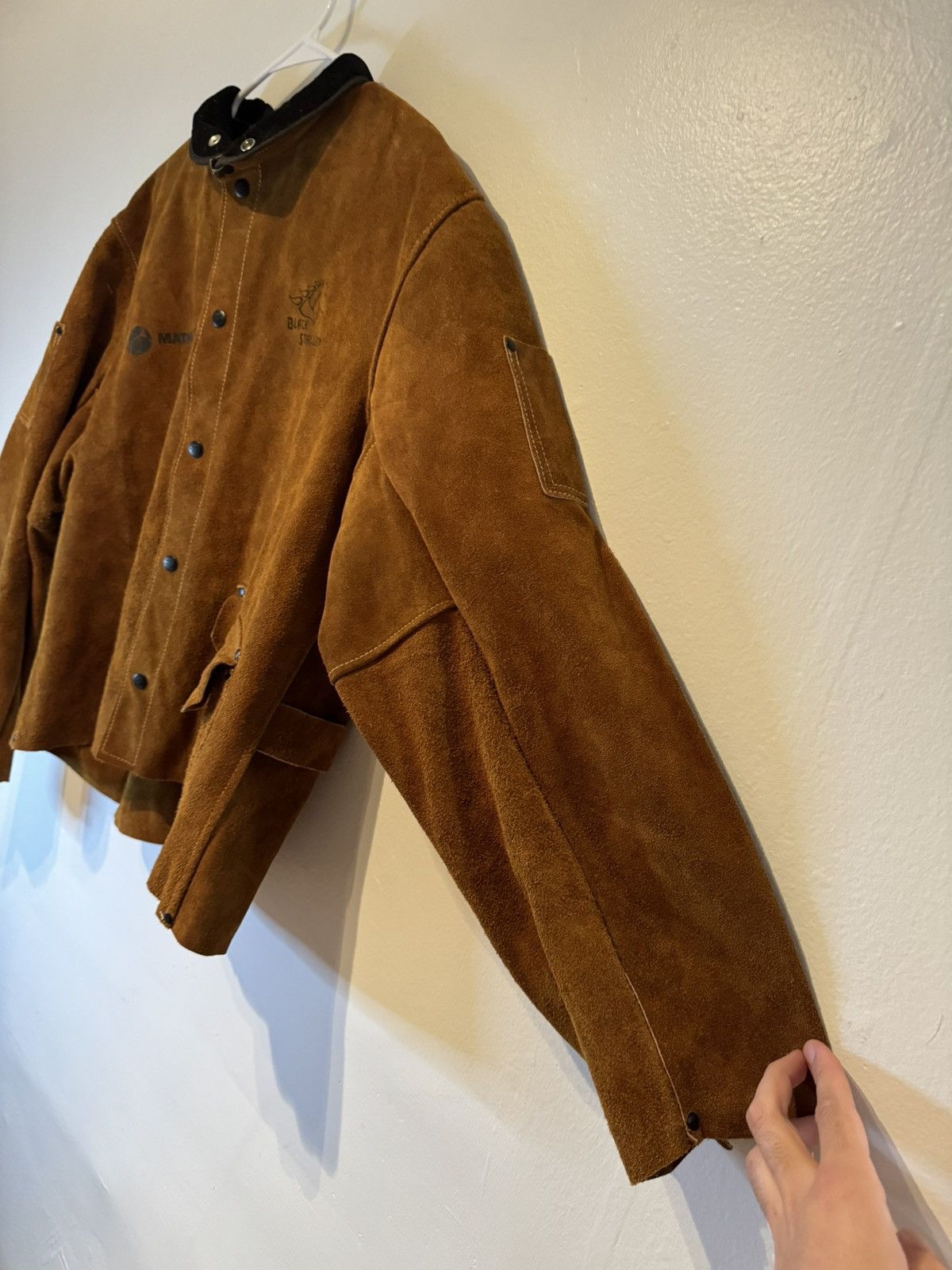 Other Black Stallion Size L Genuine Cowhide Welding Jacket Size US L / EU 52-54 / 3 - 4 Thumbnail