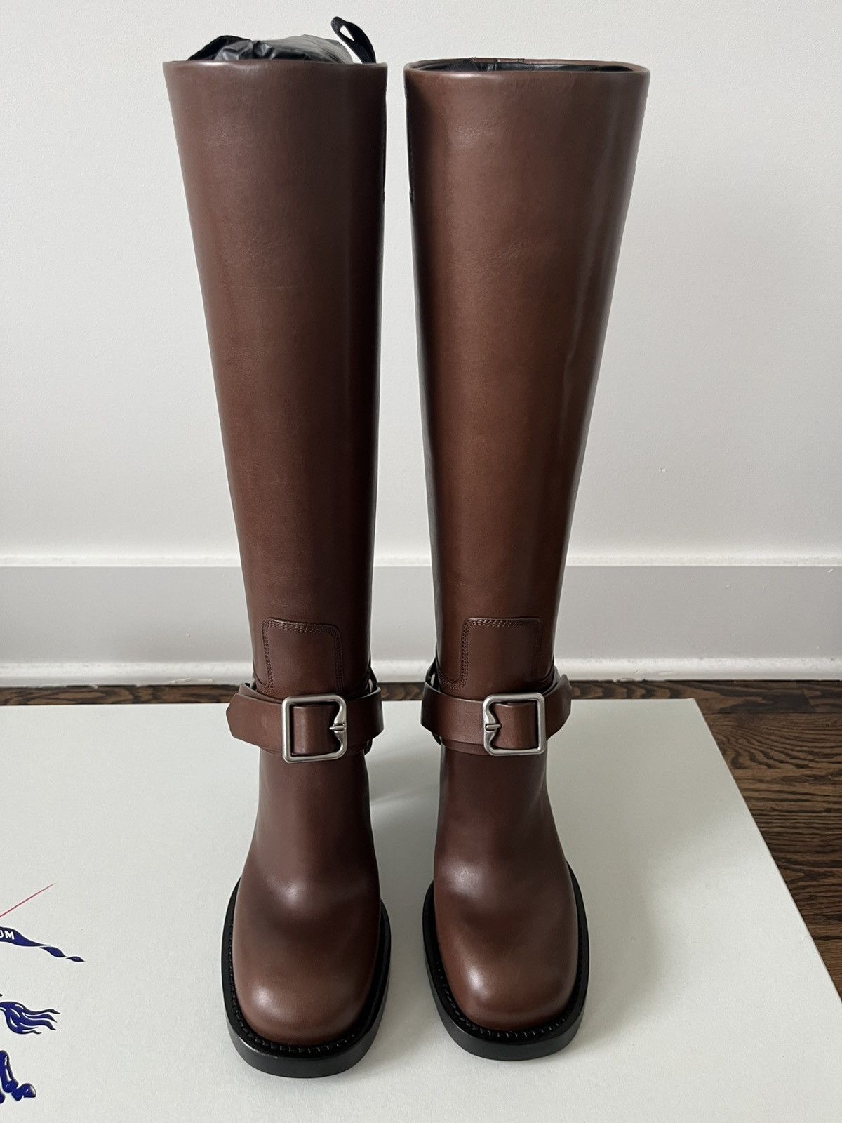 Burberry Burberry Leather Strirrup High Boots Size US 6.5 / IT 36.5 - 6 Thumbnail