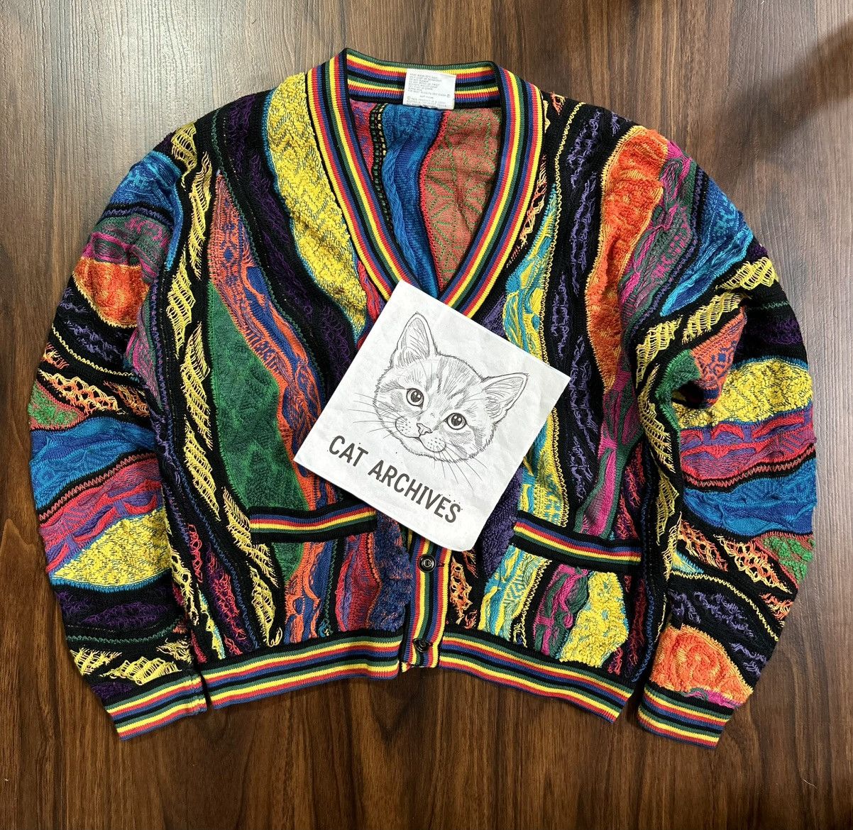 Coogi RAREST COOGI 3D COLOURED CARDIGAN Size US L / EU 52-54 / 3 - 8 Thumbnail