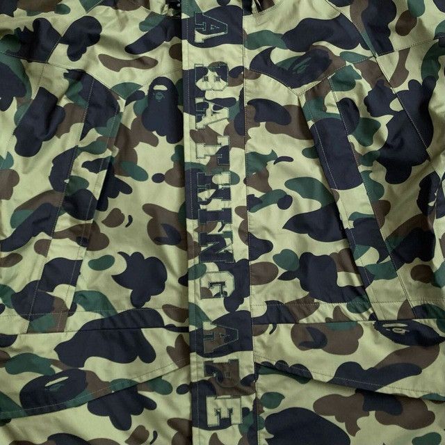 Bape × Goretex BAPE × GORE-TEX 1st camo green hoodie snowboard jacket APE Size US L / EU 52-54 / 3 - 2 Thumbnail