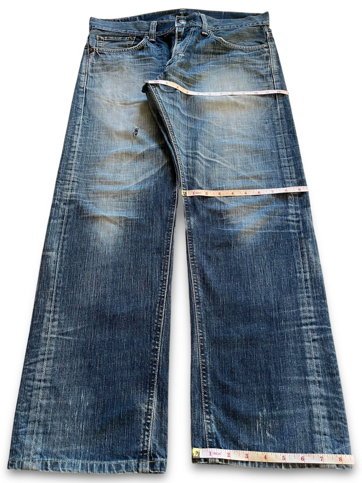 Edwin × Japanese Brand Vintage Japanese Edwin 503 Blue Trip Baggy Style Jeans Size US 36 / EU 52 - 14 Thumbnail