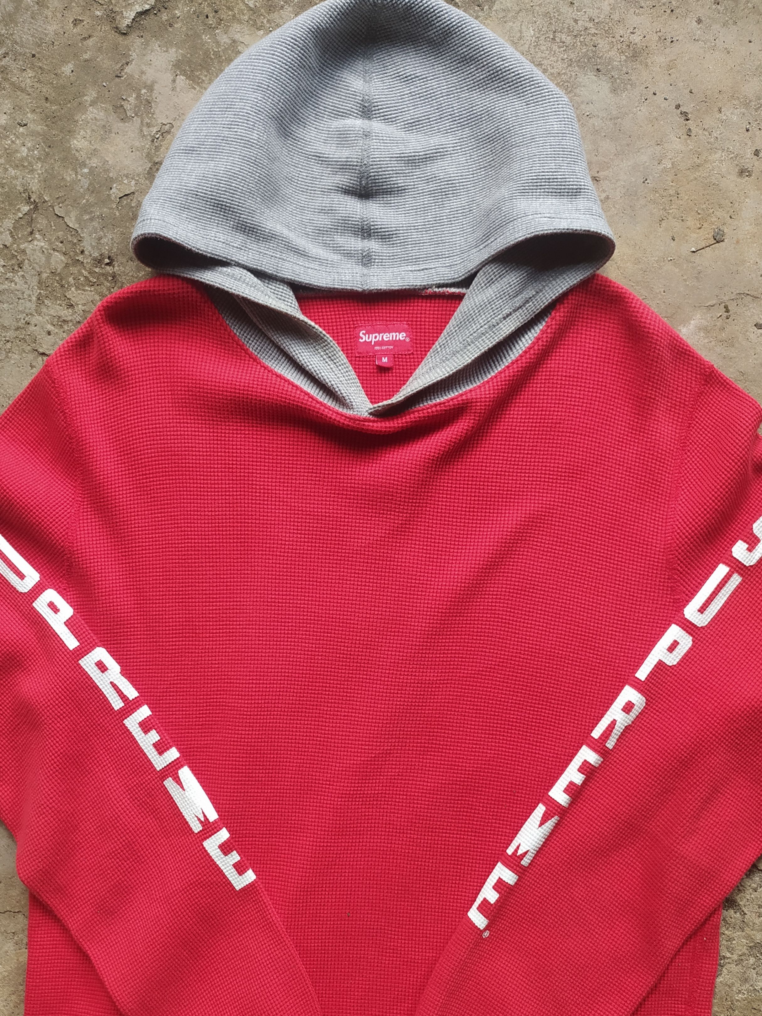 Supreme Supreme Hooded Waffle Thermal 2015 Size US M / EU 48-50 / 2 - 2 Thumbnail