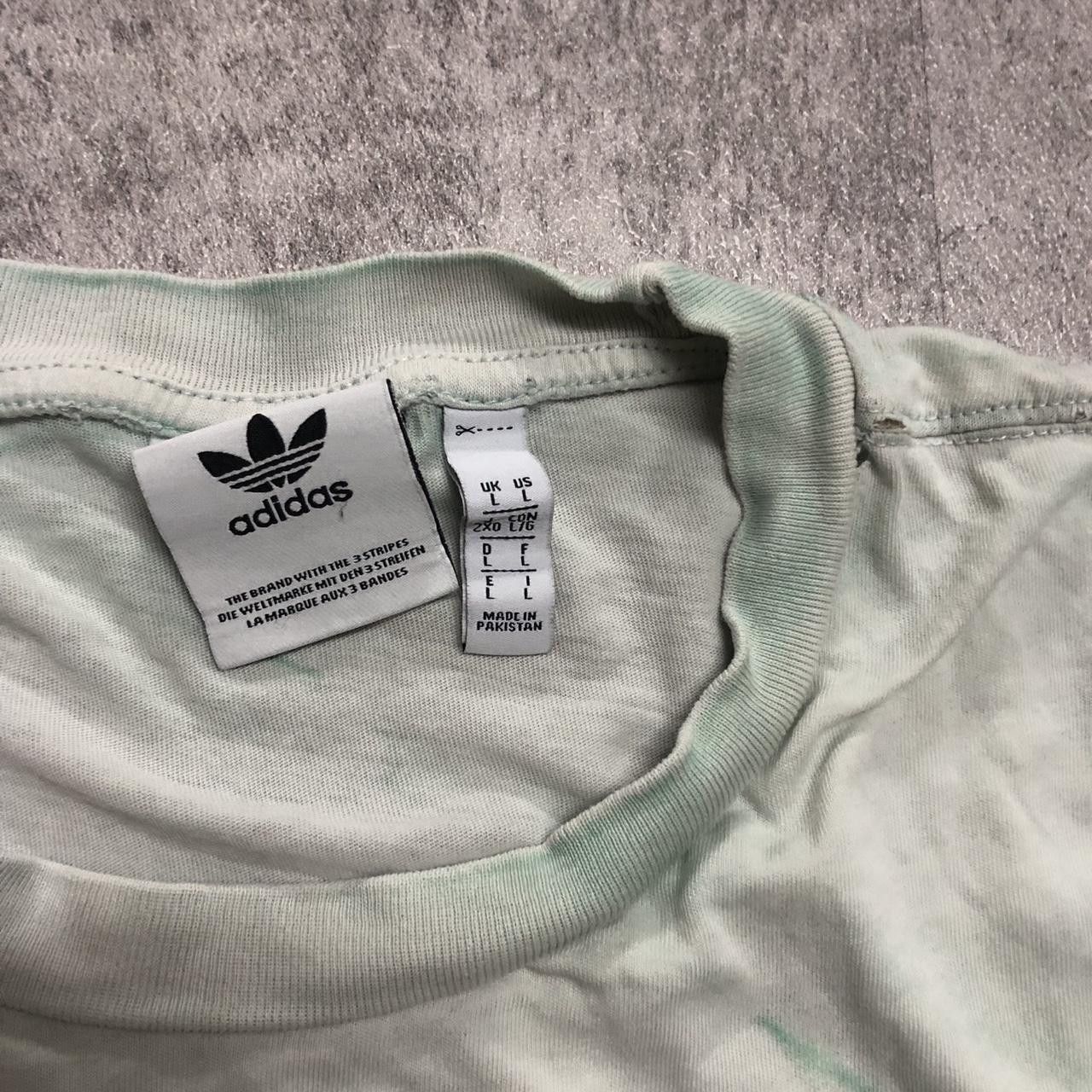 Adidas Adidas green and black streetwear tee #streetwear Size US L / EU 52-54 / 3 - 3 Thumbnail