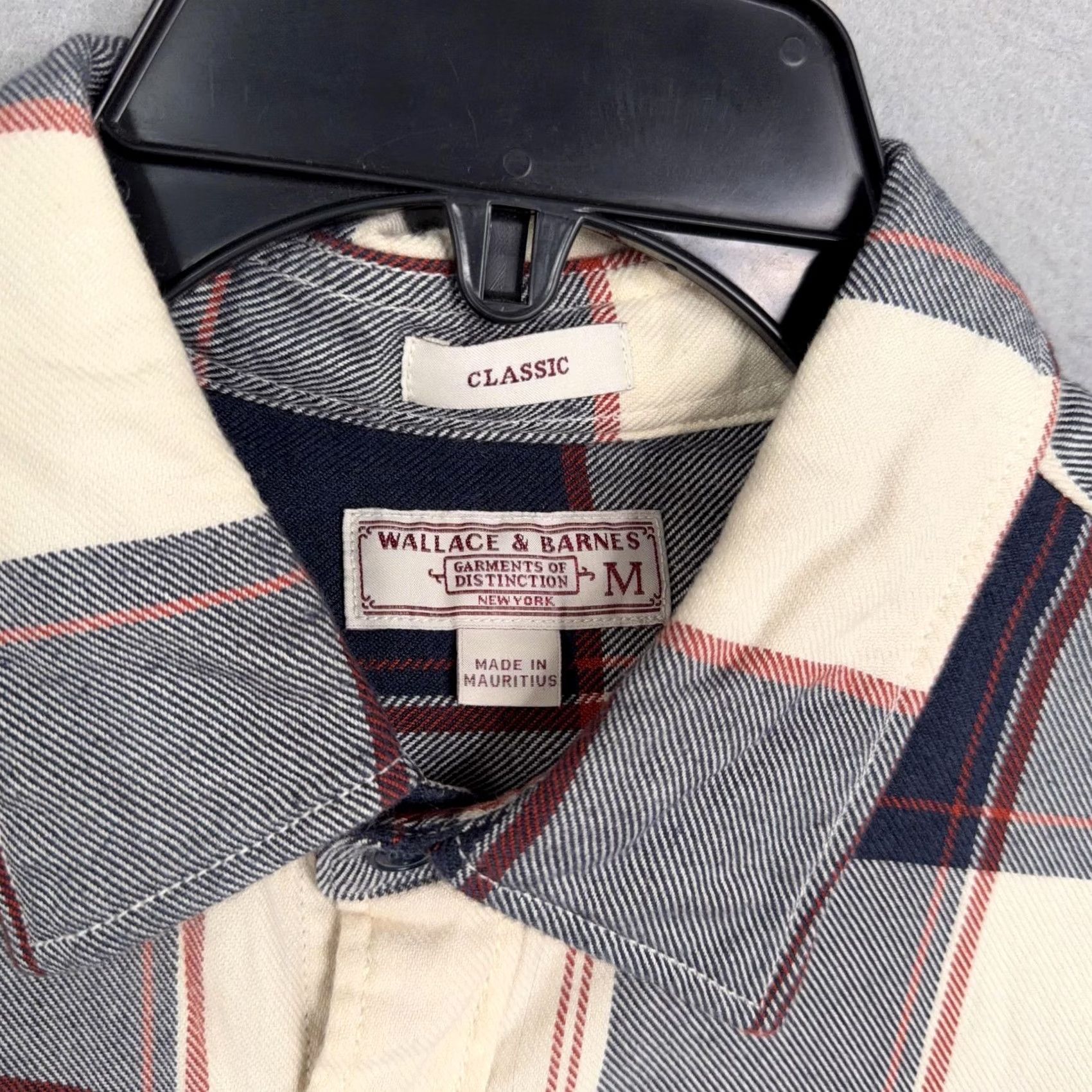 Wallace & Barnes Wallace & Barnes Shirt Mens Medium Blue Plaid Flannel Button Front Casual Shirt Size US M / EU 48-50 / 2 - 3 Thumbnail