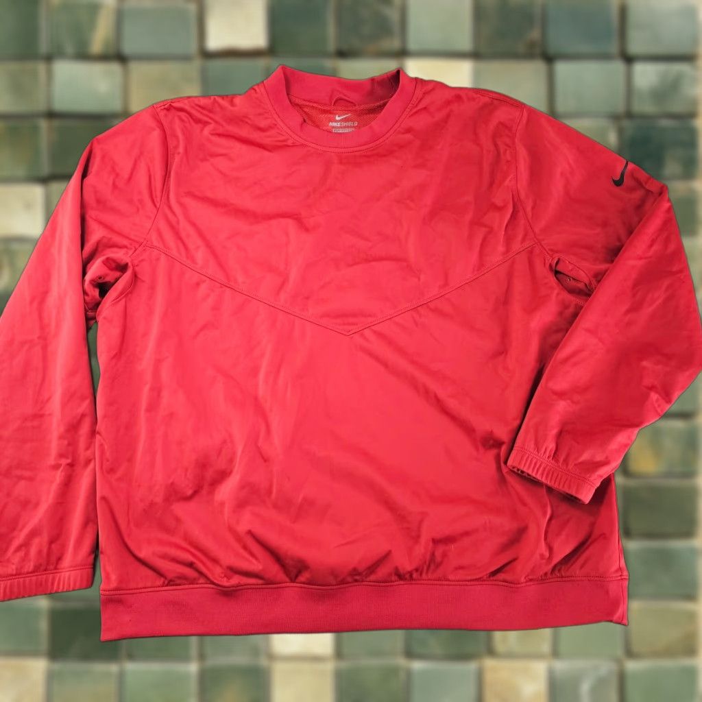 Nike Nike Windbreaker Jacket XL Red Golf Dri-FIT Logo Breathable Men Outdoor Sports Windbreaker Mid-Length Solid Regular Jacket Size US XL / EU 56 / 4 - 1 Thumbnail
