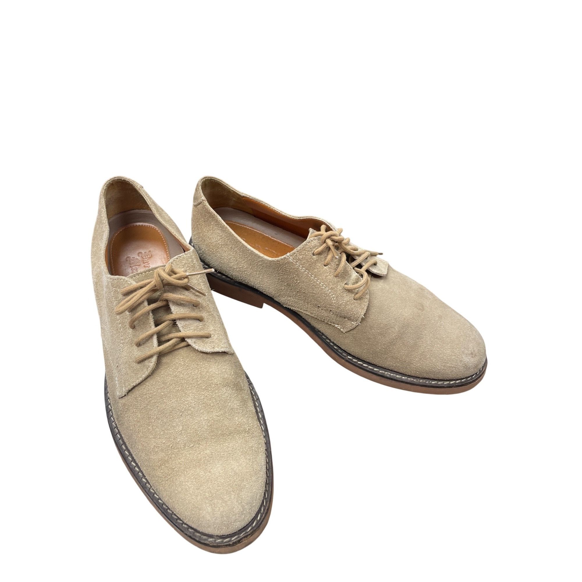 Other David Wilson Mens tan suede Lace-Up Oxfords dress shoes Size Size US 9.5 / EU 42-43 - 14 Thumbnail