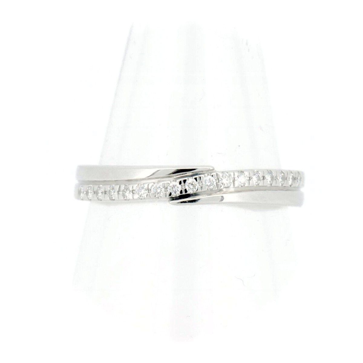 Luxuness Star Jewelry Diamond Pt950 Ring Metal Ring in Silver, Women's