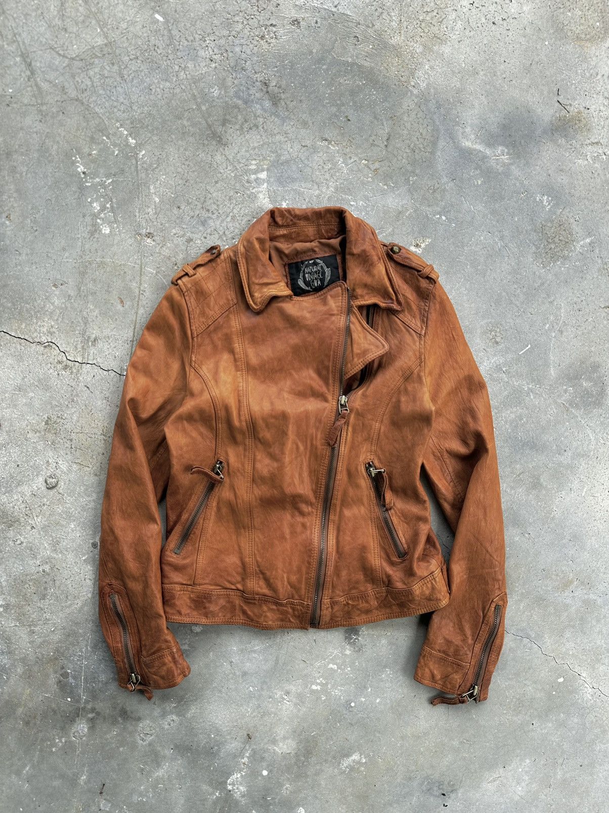 GOA GOA Biker Leather Jacket Size US S / EU 44-46 / 1 - 2 Thumbnail