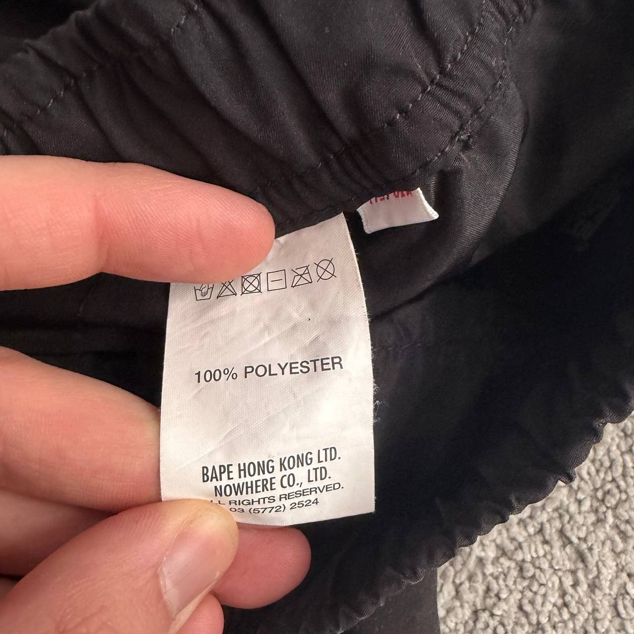 Aape Bape Aape Team Cargo Black Pants Joggers Size US 32 / EU 48 - 8 Thumbnail