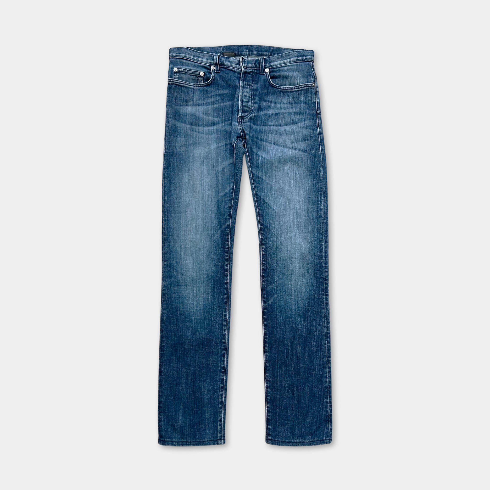 Dior Dior 2000s Skinny Blue Denim Jeans Size US 29 - 1 Thumbnail