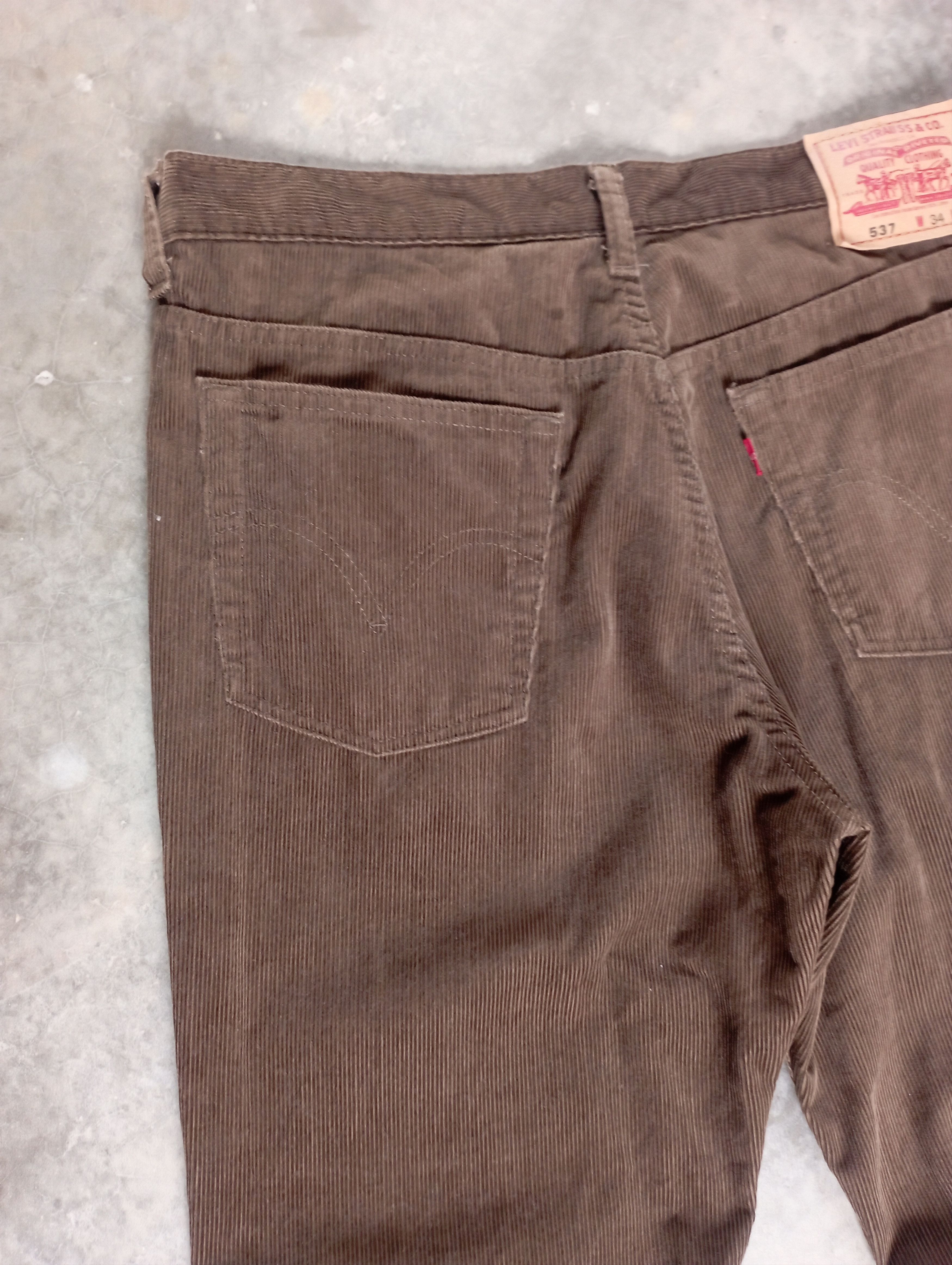 Levi's Flare Jeans Vintage Corduroy Dark Brown Levi's 537 Size US 32 / EU 48 - 15 Thumbnail