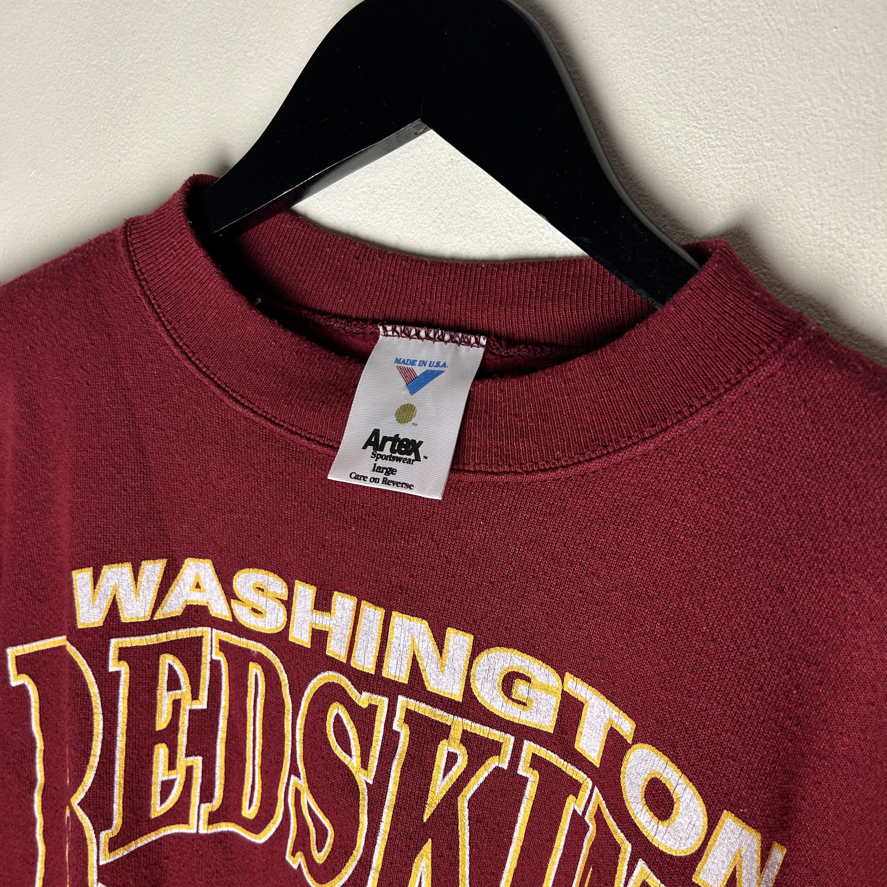 NFL Vintage Washington Redskins NFL 90's Sweatshirt Size US L / EU 52-54 / 3 - 3 Thumbnail
