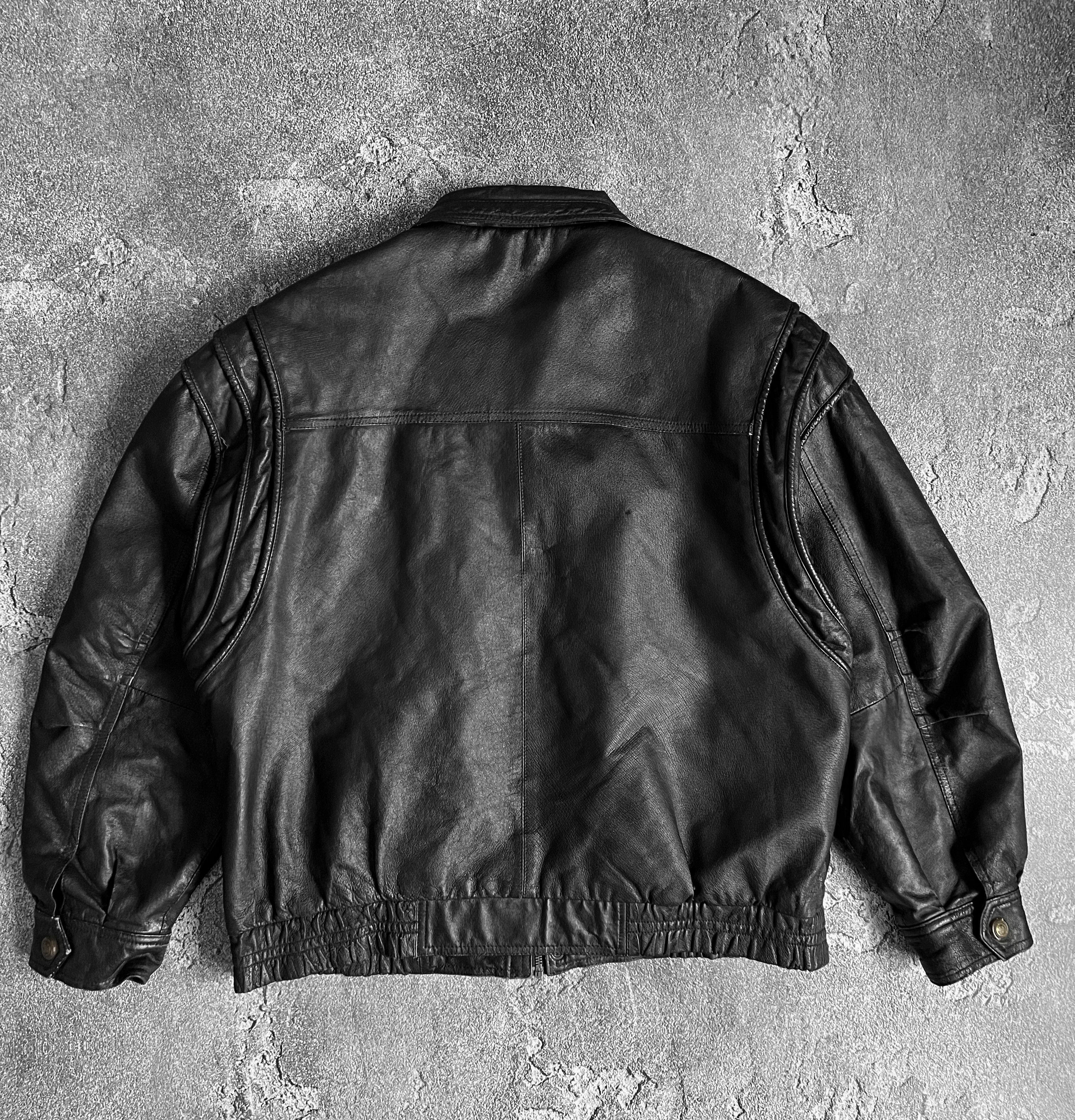 Vintage Vintage genius leather jacket aviator echt leder Size US L / EU 52-54 / 3 - 7 Thumbnail
