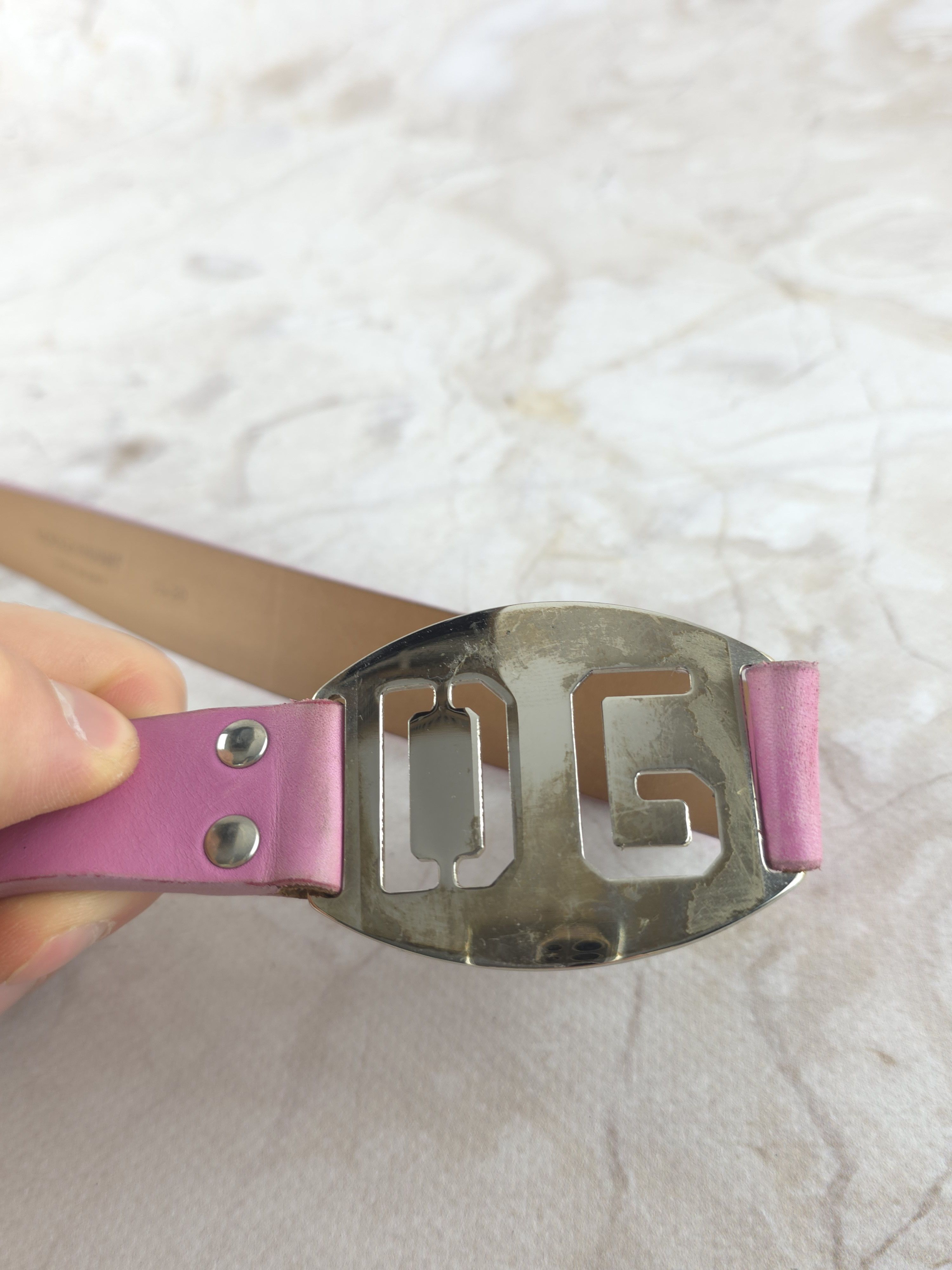 Dolce & Gabbana Dolce & Gabbana Archive Vintage buckle belt pink Size ONE SIZE - 5 Thumbnail