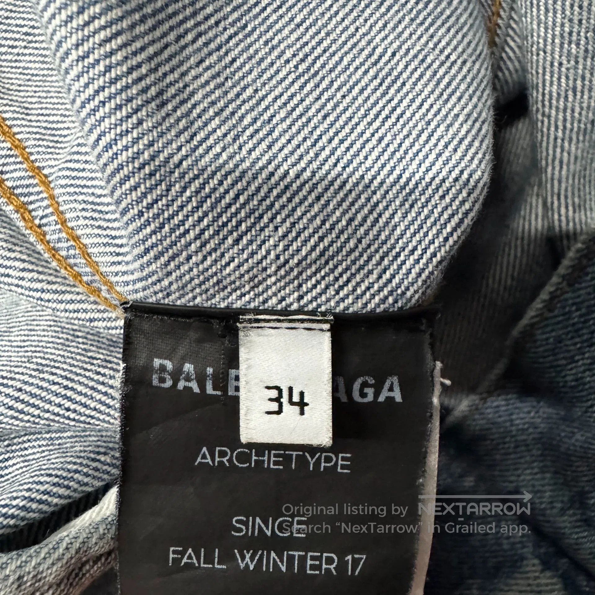 Balenciaga Balenciaga Denim Logo Jacket. Size US XS / EU 42 / 0 - 4 Thumbnail