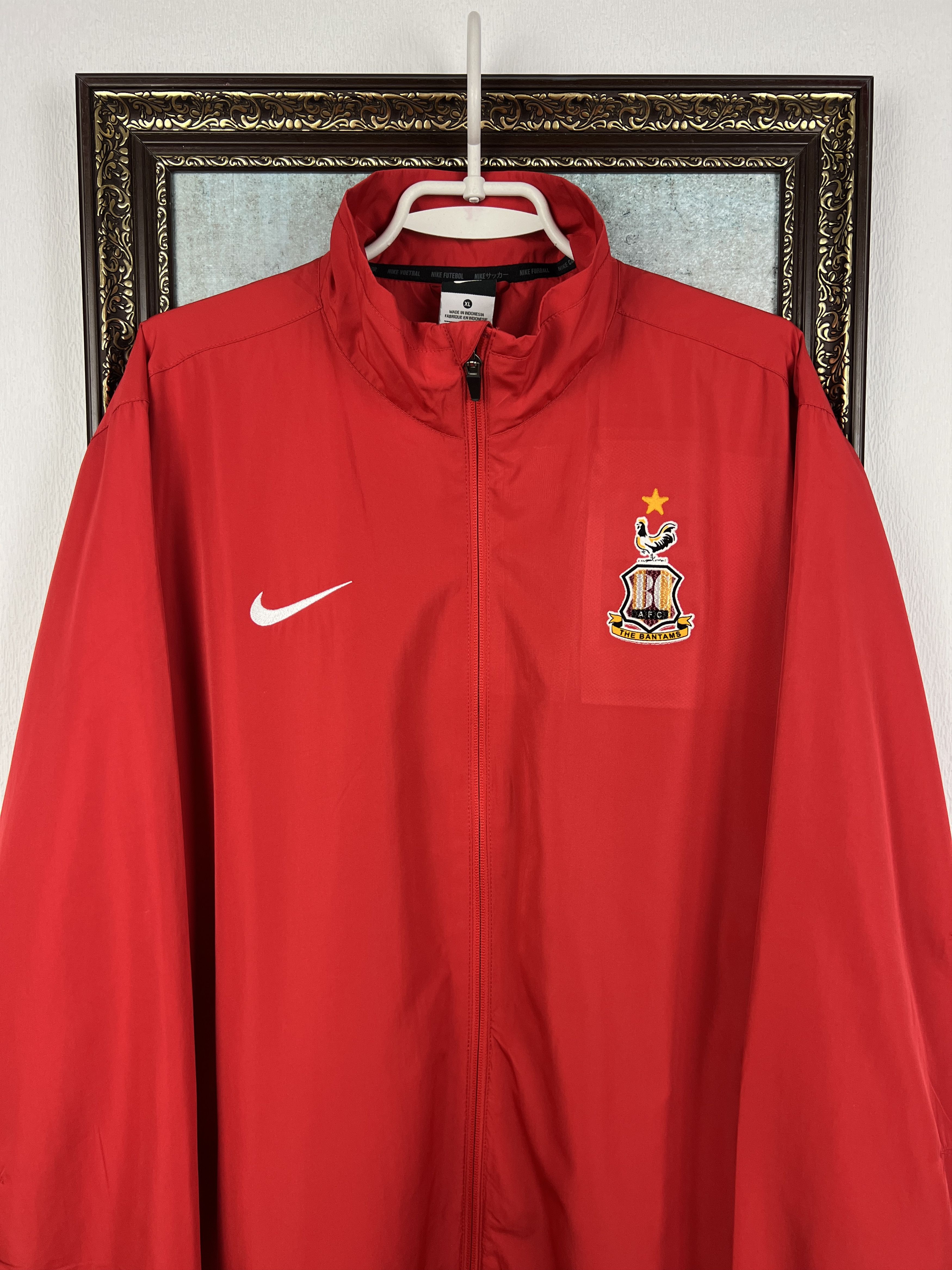 Nike Bradford City Football Red Jacket Soccer Train Track Top Size US XL / EU 56 / 4 - 2 Thumbnail