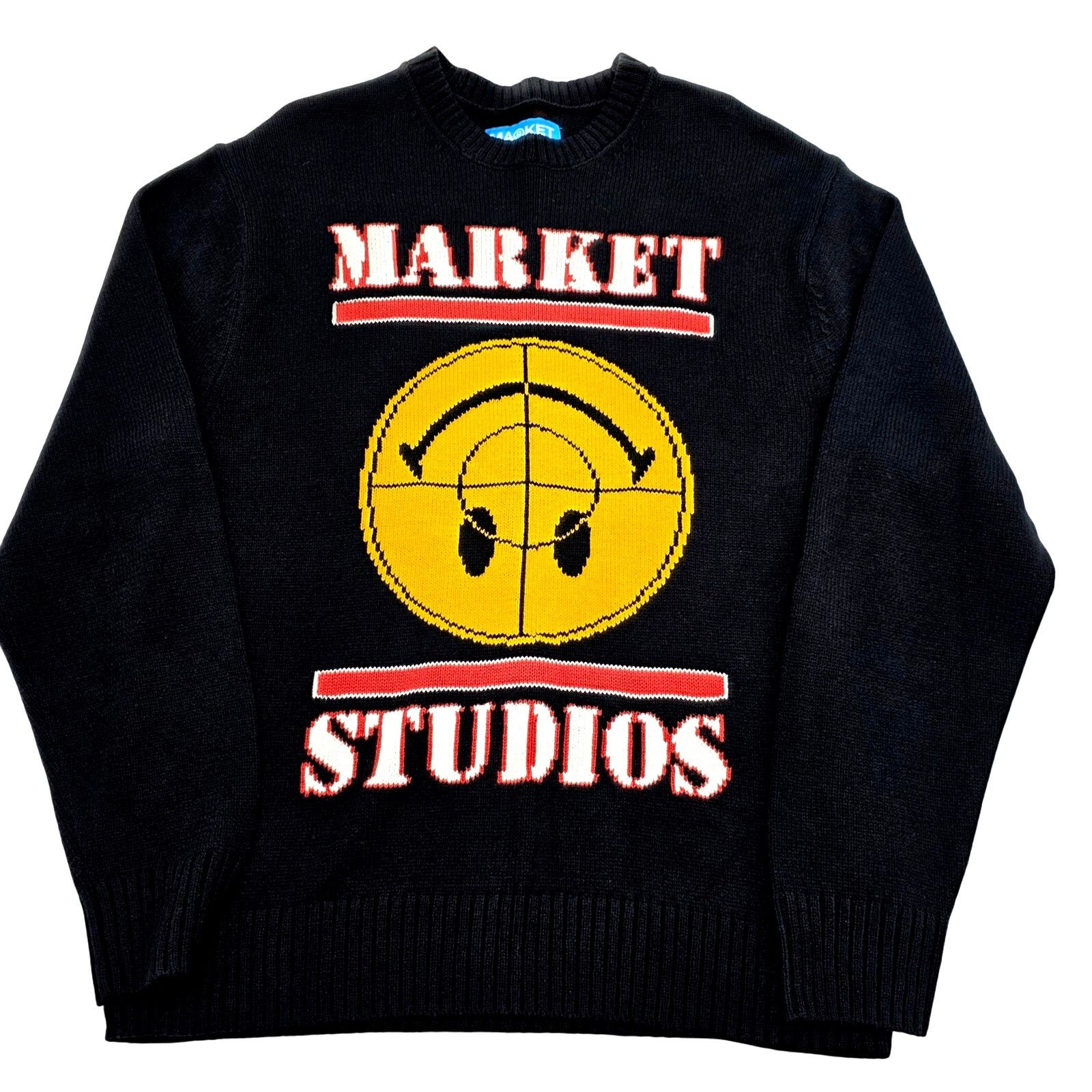 Market MARKET STUDIOS 'SMILEY FOCUS SWEATER' SIZE MED NWOT Size US M / EU 48-50 / 2 - 1 Thumbnail