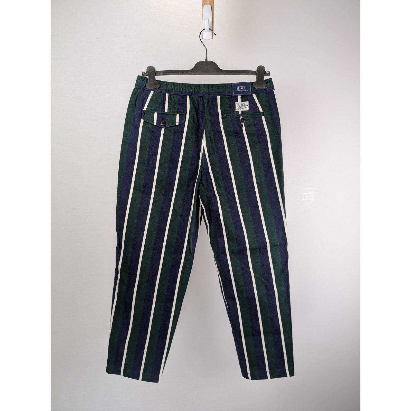 Polo Ralph Lauren o1rshd1 CC20 Relaxed Fit Striped Sateen Trouser Multicolor Size US 32 / EU 48 - 9 Thumbnail
