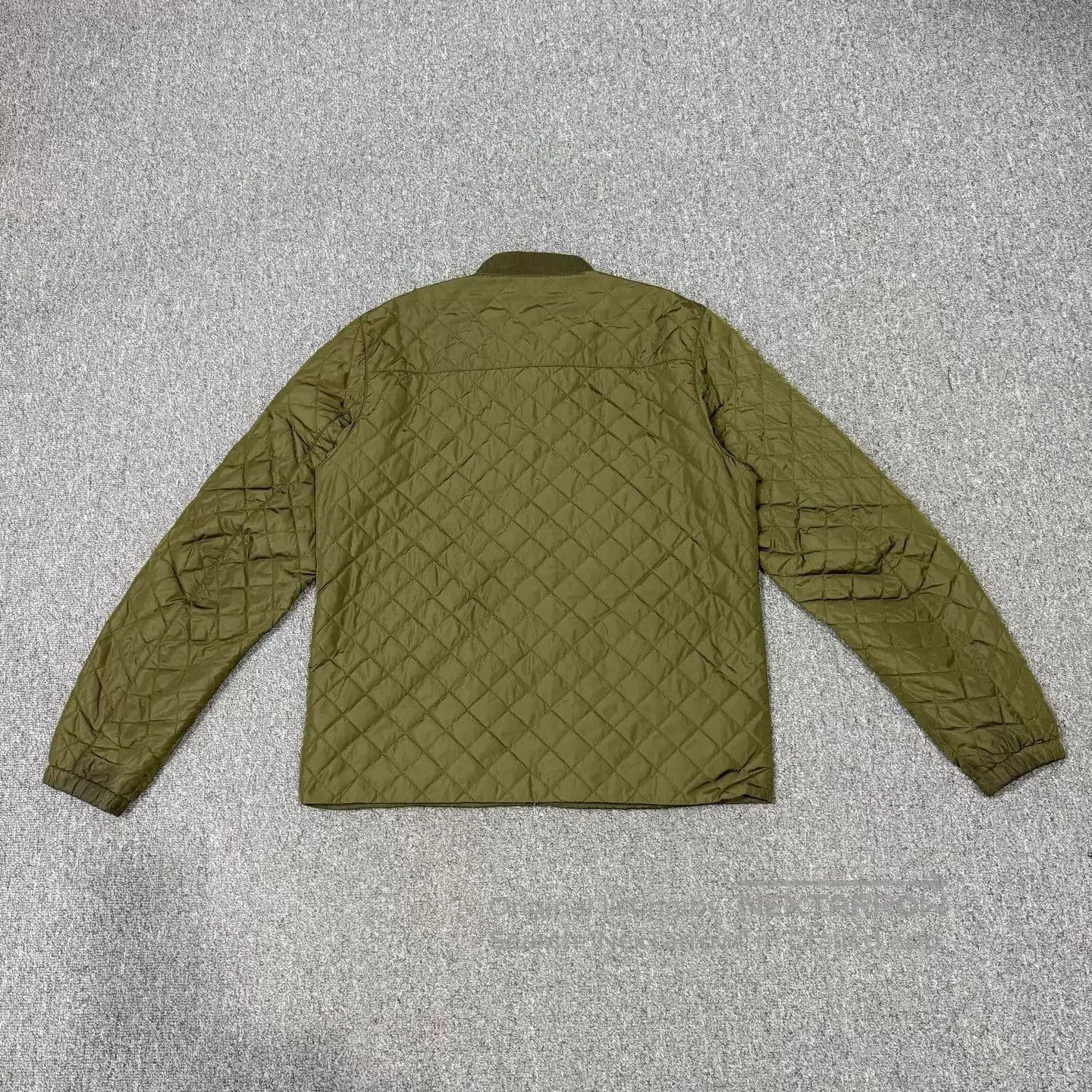 Prada Green Quilted Bomber Jacket Size M. Size US M / EU 48-50 / 2 - 2 Thumbnail