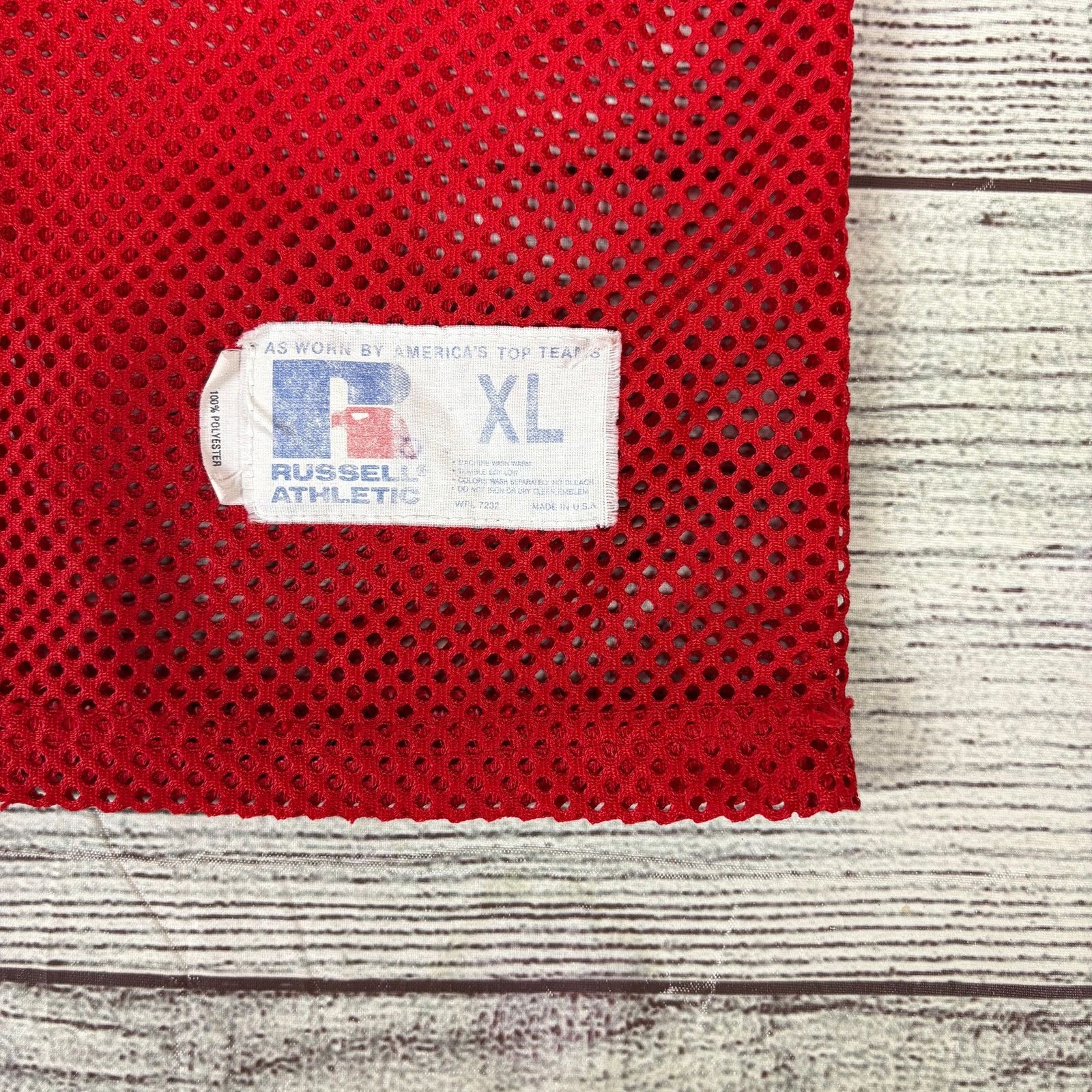 Russell Athletic × Vintage 1990s Pittsburg State University Mesh Practice Jersey Size US XL / EU 56 / 4 - 3 Thumbnail