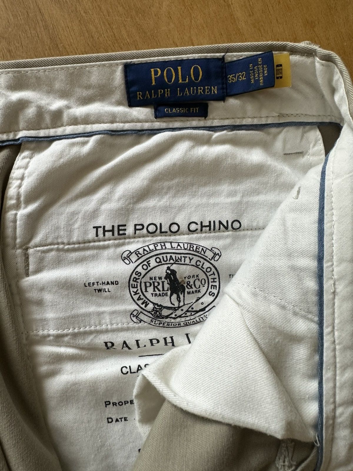 Polo Ralph Lauren Polo Ralph Lauren Classic Fit Chino Size US 35 - 3 Thumbnail