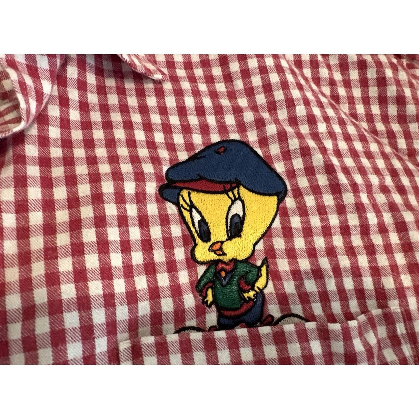 Acme Clothing VINTAGE ACME Clothing Co Button Up Shirt Looney Tunes Sylvester Tweety Medium Red Embroidered 90s Cartoon Mens Shirt Size US M / EU 48-50 / 2 - 3 Thumbnail