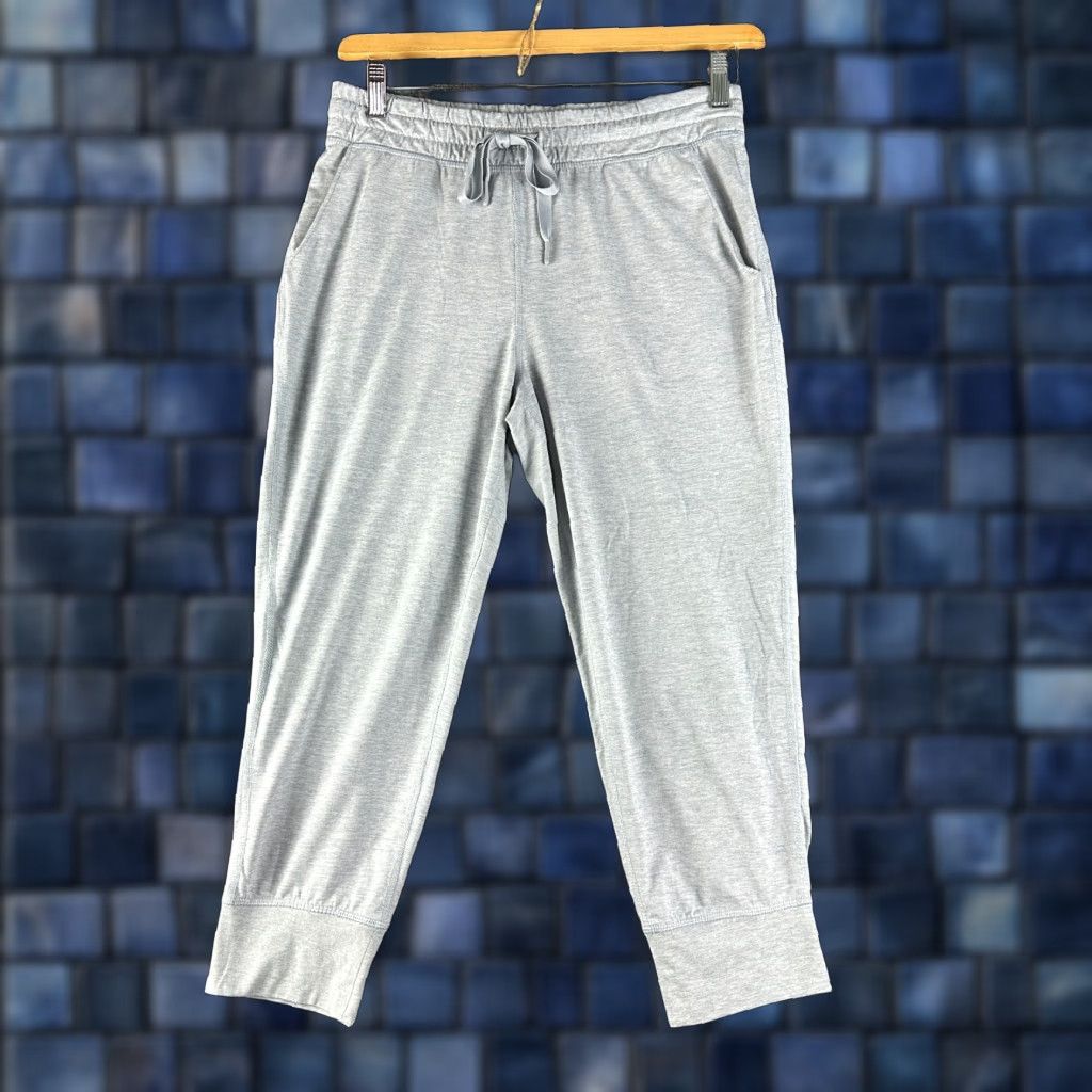 Gap GAP Fit Pants Womens S Gray Jersey Tech Stretch Pockets Tie Elastic Modern Classic Sweatpants Regular Size S / US 4 / IT 40 - 1 Thumbnail